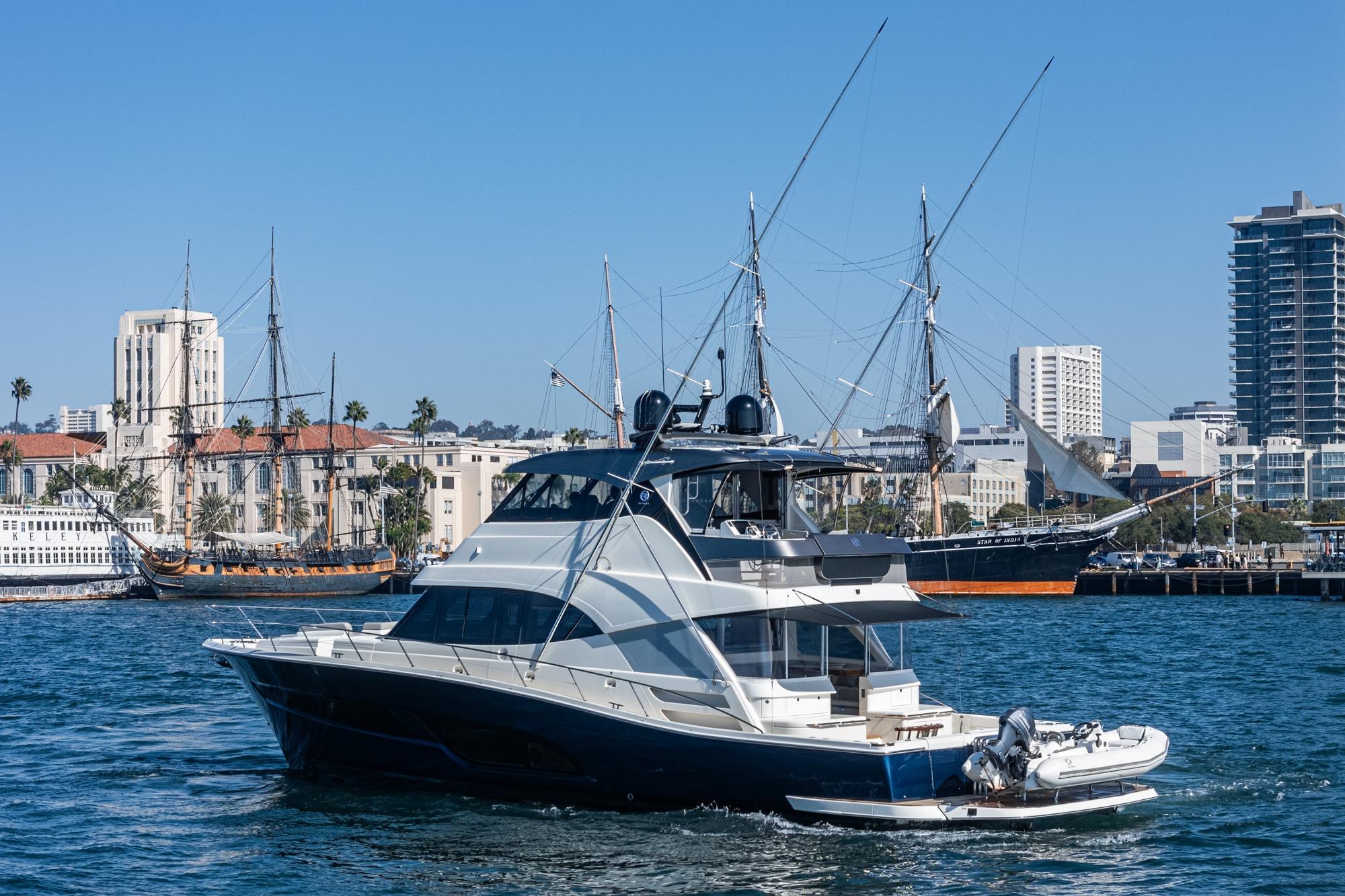 2023 Riviera 64 Sports Motor Yacht #TBJRP64031LLC inventory image at Sun Country Marine Group, San Diego Harbor Island