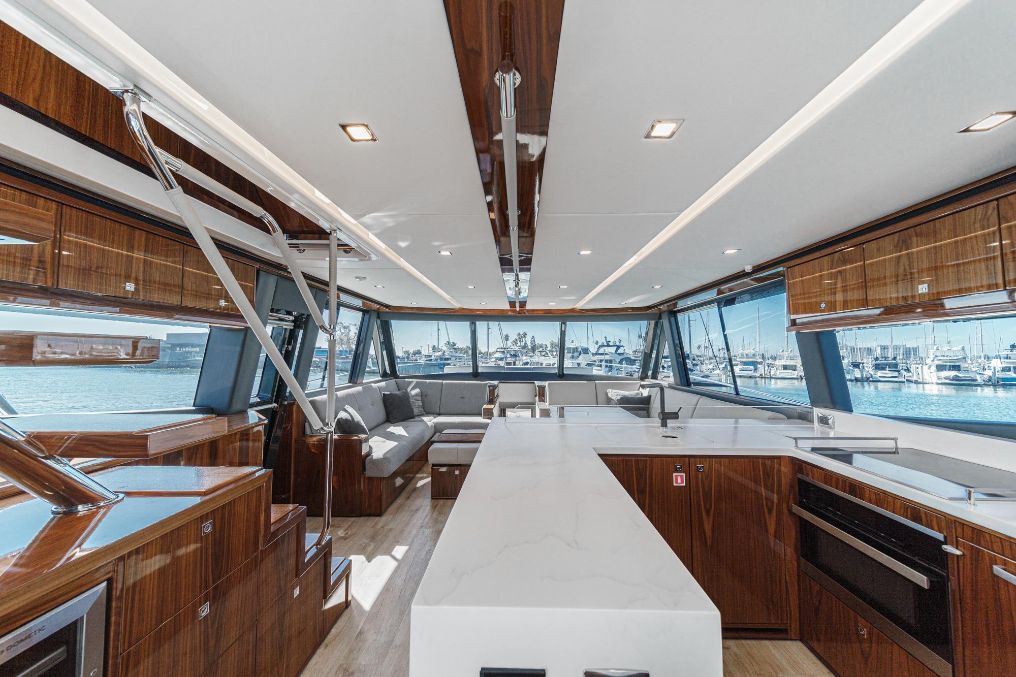 2023 Riviera 64 Sports Motor Yacht #TBJRP64031LLC inventory image at Sun Country Marine Group, San Diego Harbor Island