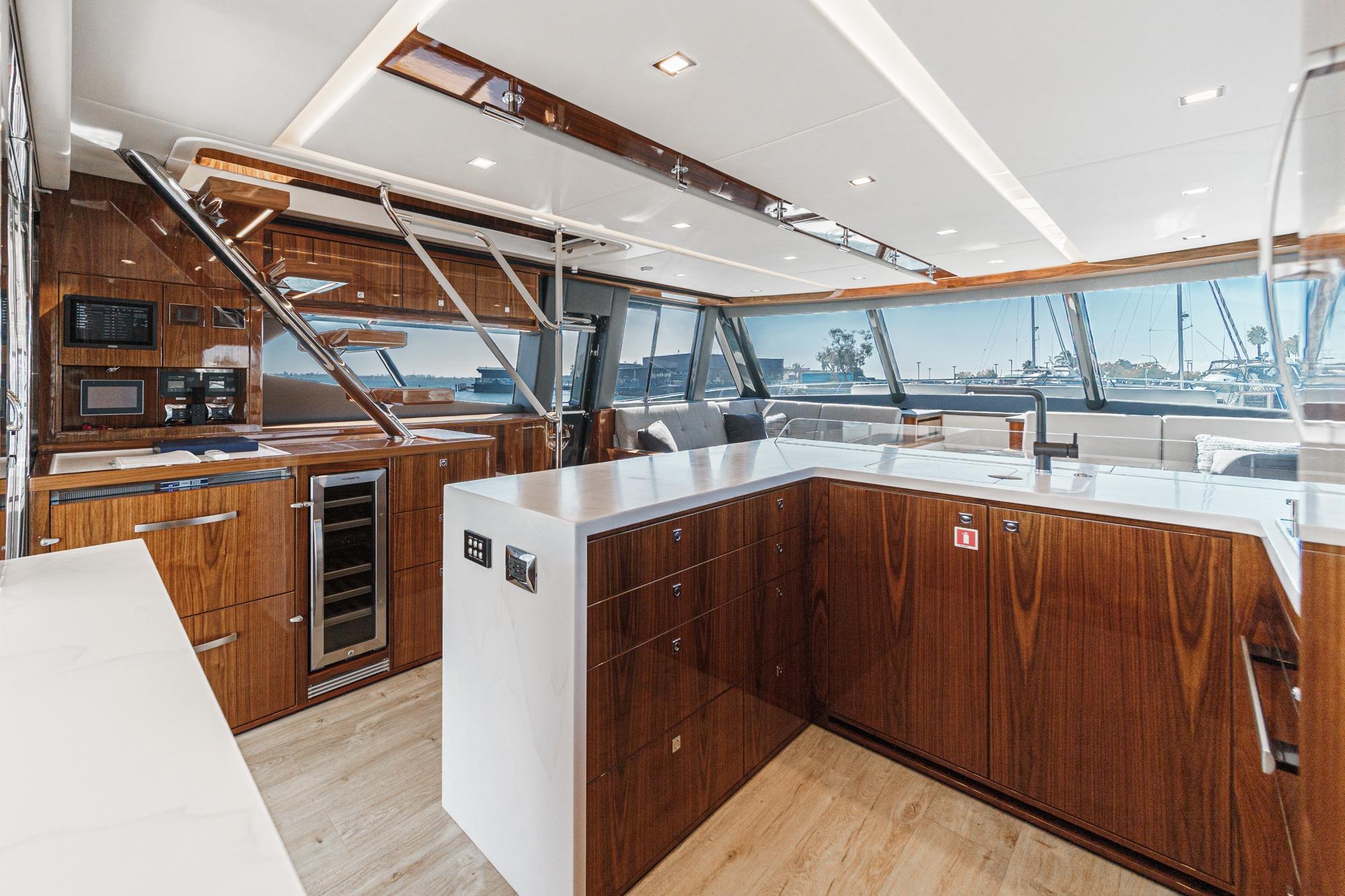 2023 Riviera 64 Sports Motor Yacht #TBJRP64031LLC inventory image at Sun Country Marine Group, San Diego Harbor Island