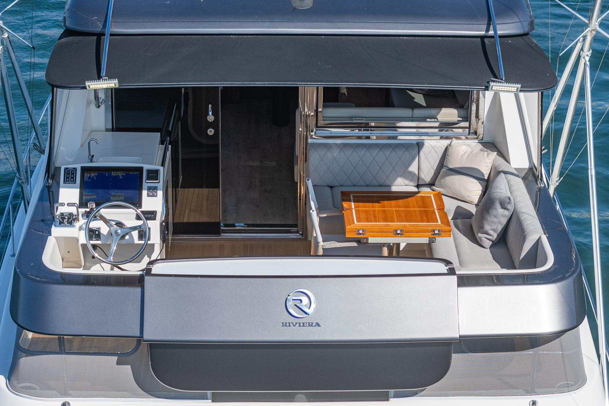 2023 Riviera 64 Sports Motor Yacht #TBJRP64031LLC inventory image at Sun Country Marine Group, San Diego Harbor Island