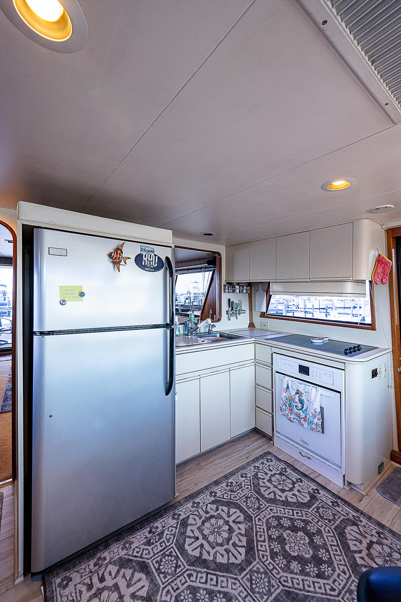 Viking 50 Cockpit Motor Yacht Freedom-Galley, Refrigerator, and Stove