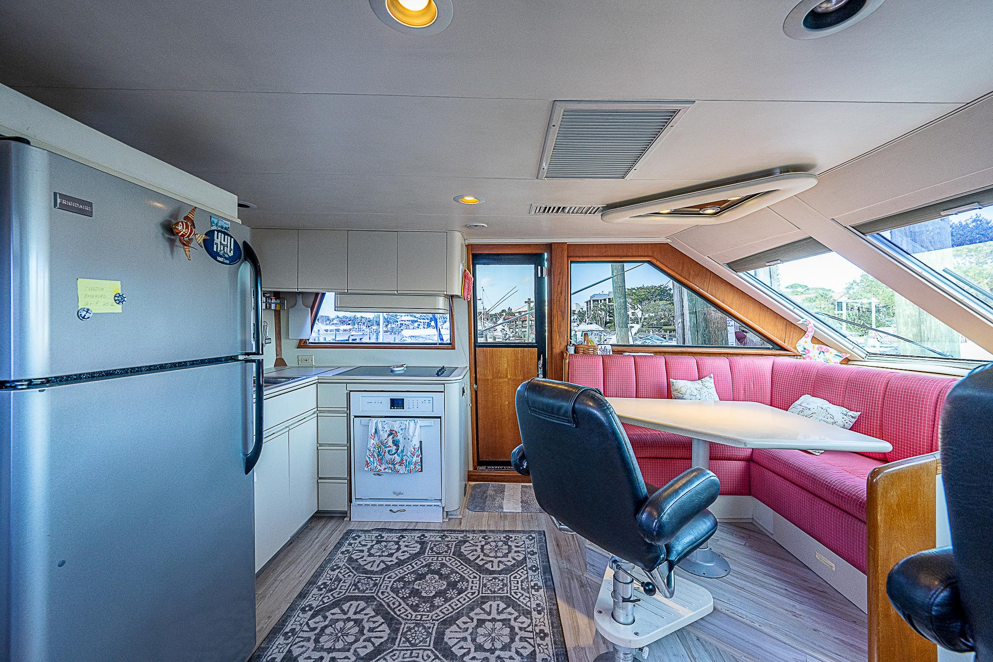 Viking 50 Cockpit Motor Yacht Freedom-Salon and Galley