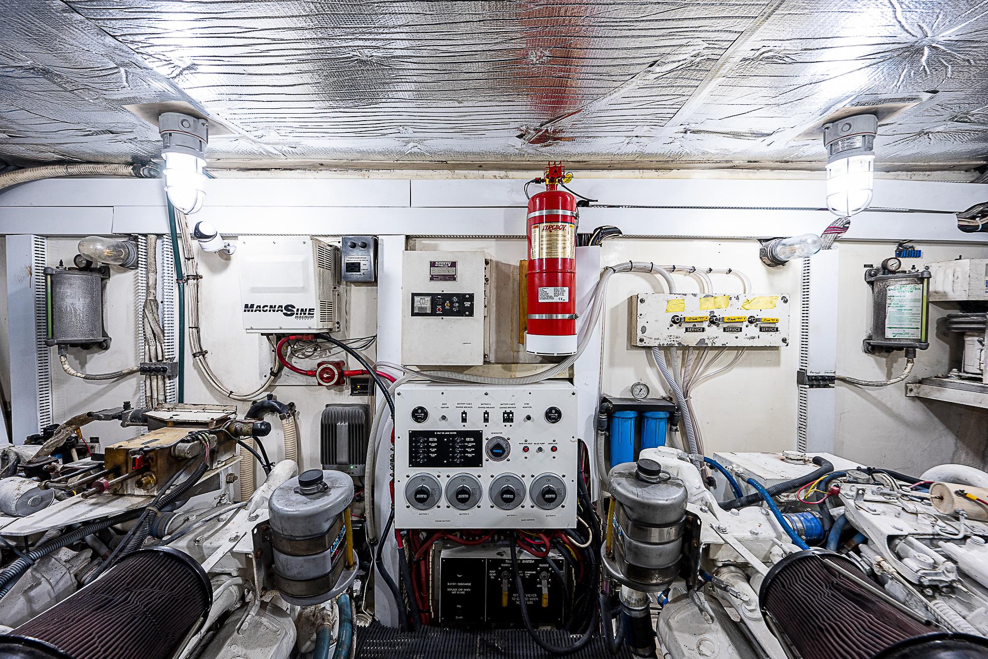 Viking 50 Cockpit Motor Yacht Freedom-Engine Room