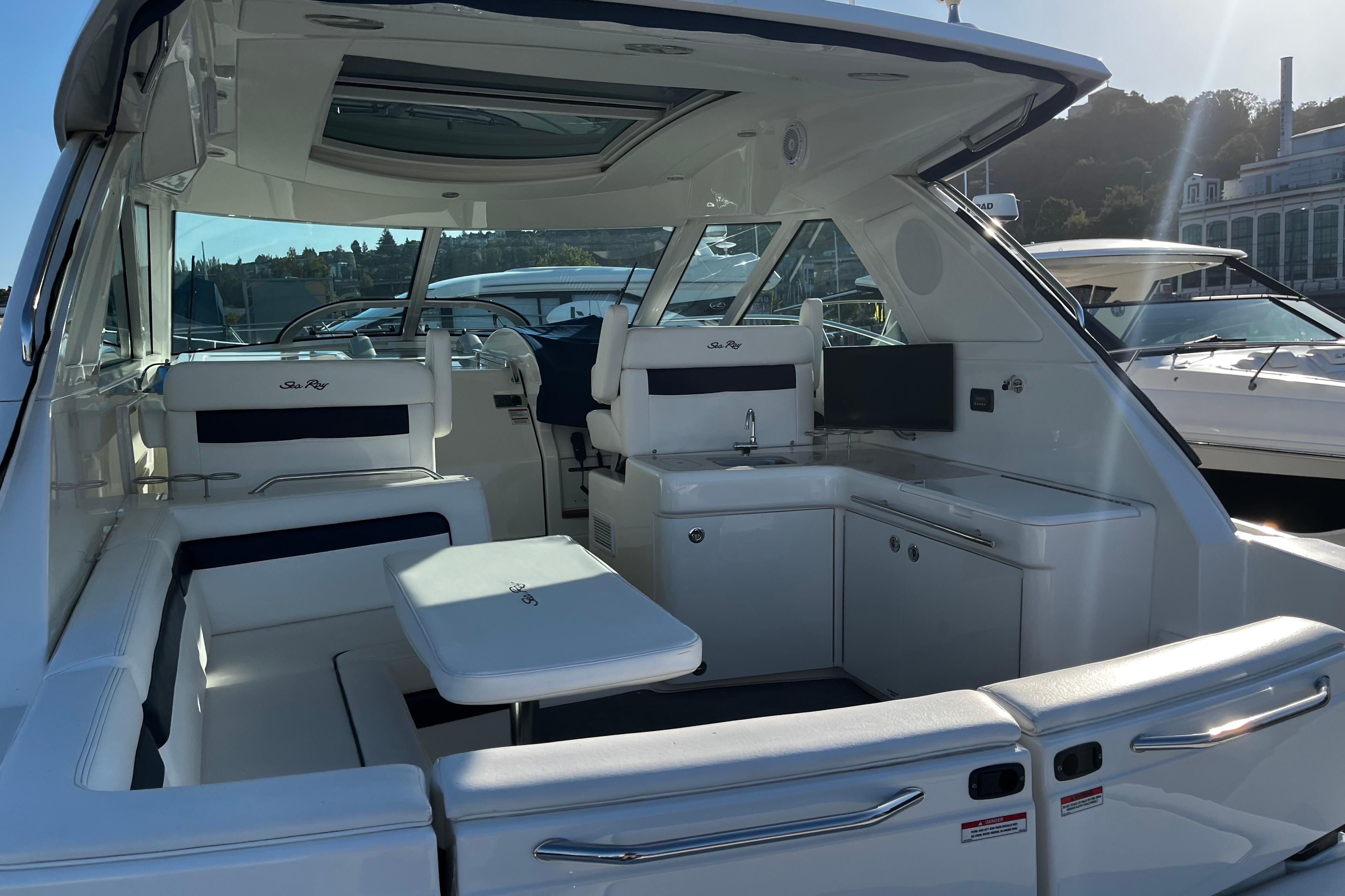 2010 Sea Ray 450 Sundancer #TBST7625J inventory image at Sun Country Yachts, South Lake Union (Seattle)