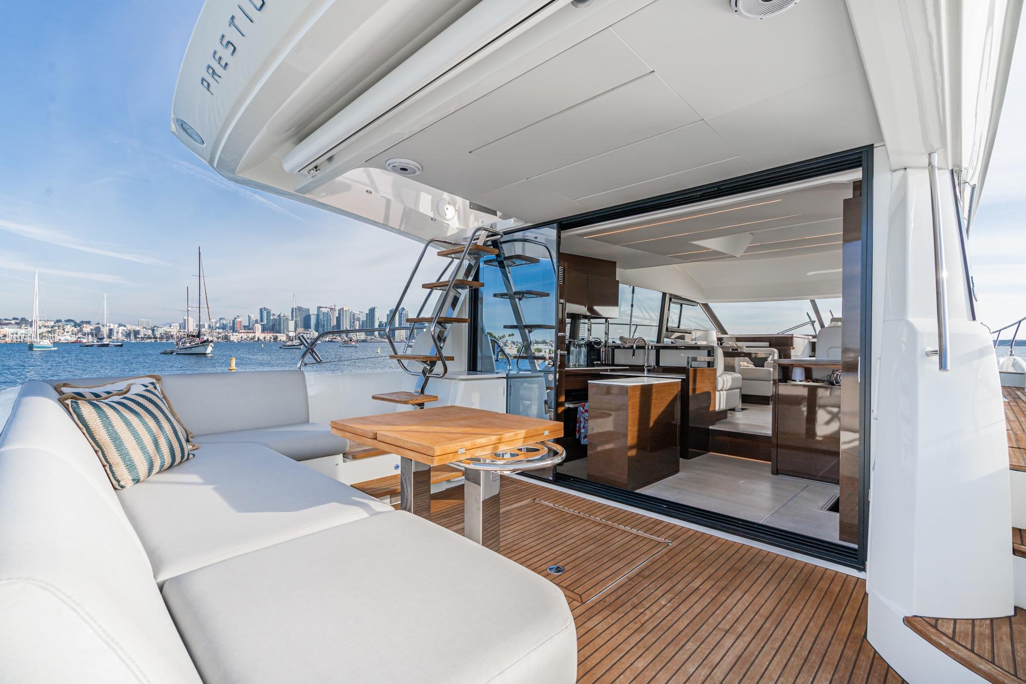 2023 Prestige 520 #TBRM248I-LLC inventory image at Sun Country Marine Group, San Diego Harbor Island