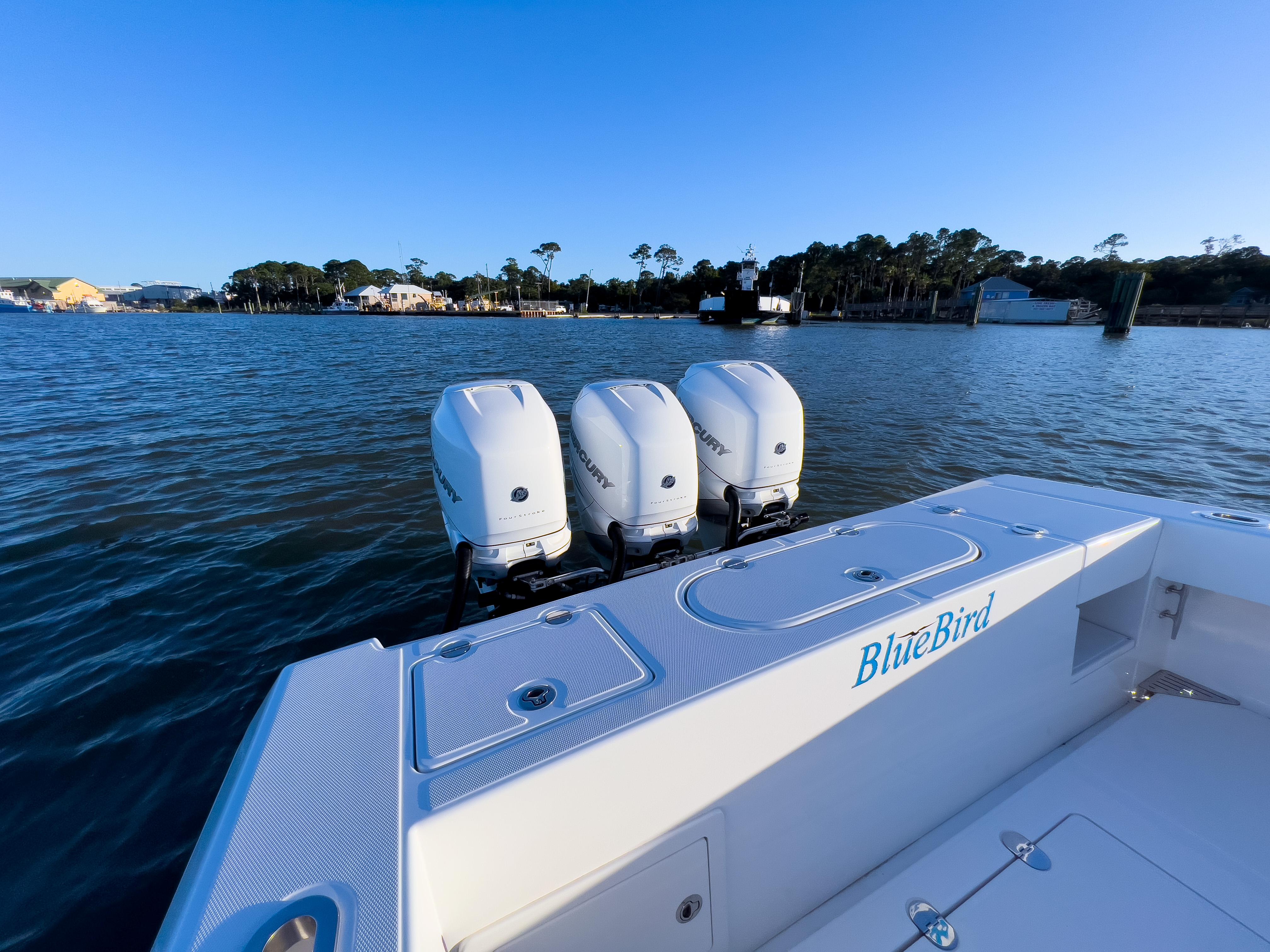 Bahama 41 Blue Bird - Transom and Engines