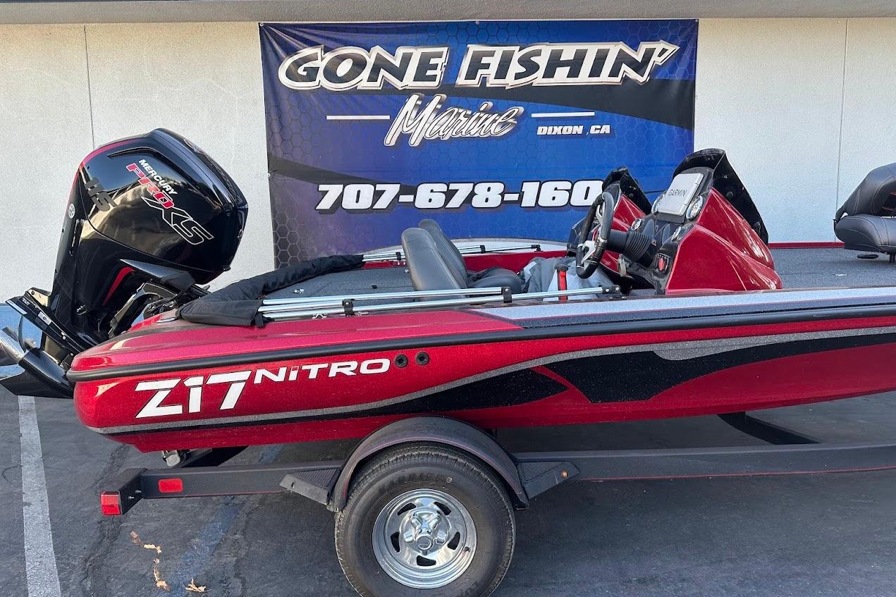 2024 Nitro Z17 boat with Mercury engine at Gone Fishin' Marine, Dixon, CA.