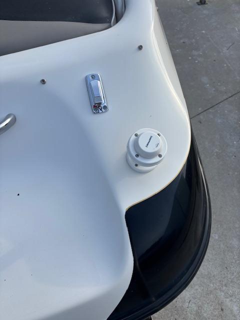 1999 Crownline 202 boat detail showing deck fittings and hardware.
