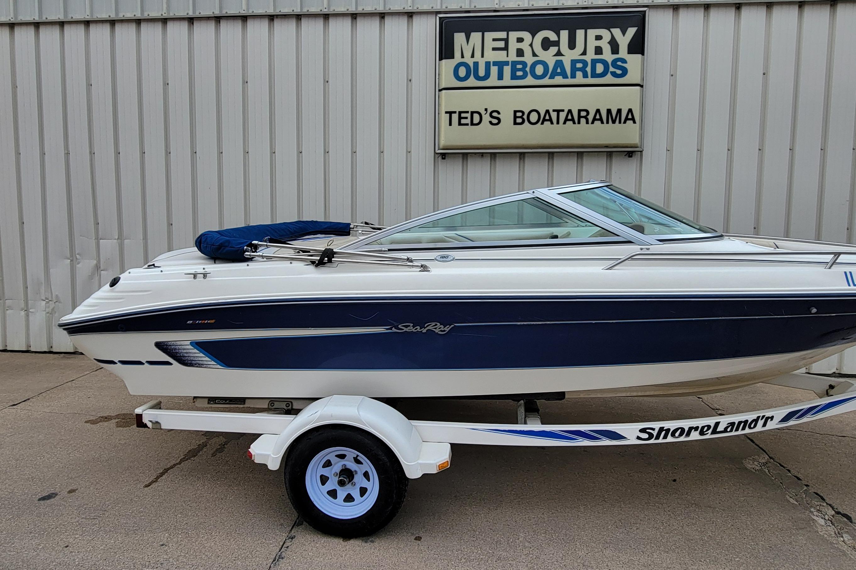 1994 Sea Ray 180 Bow Rider boat on trailer at Ted's Boatarama.