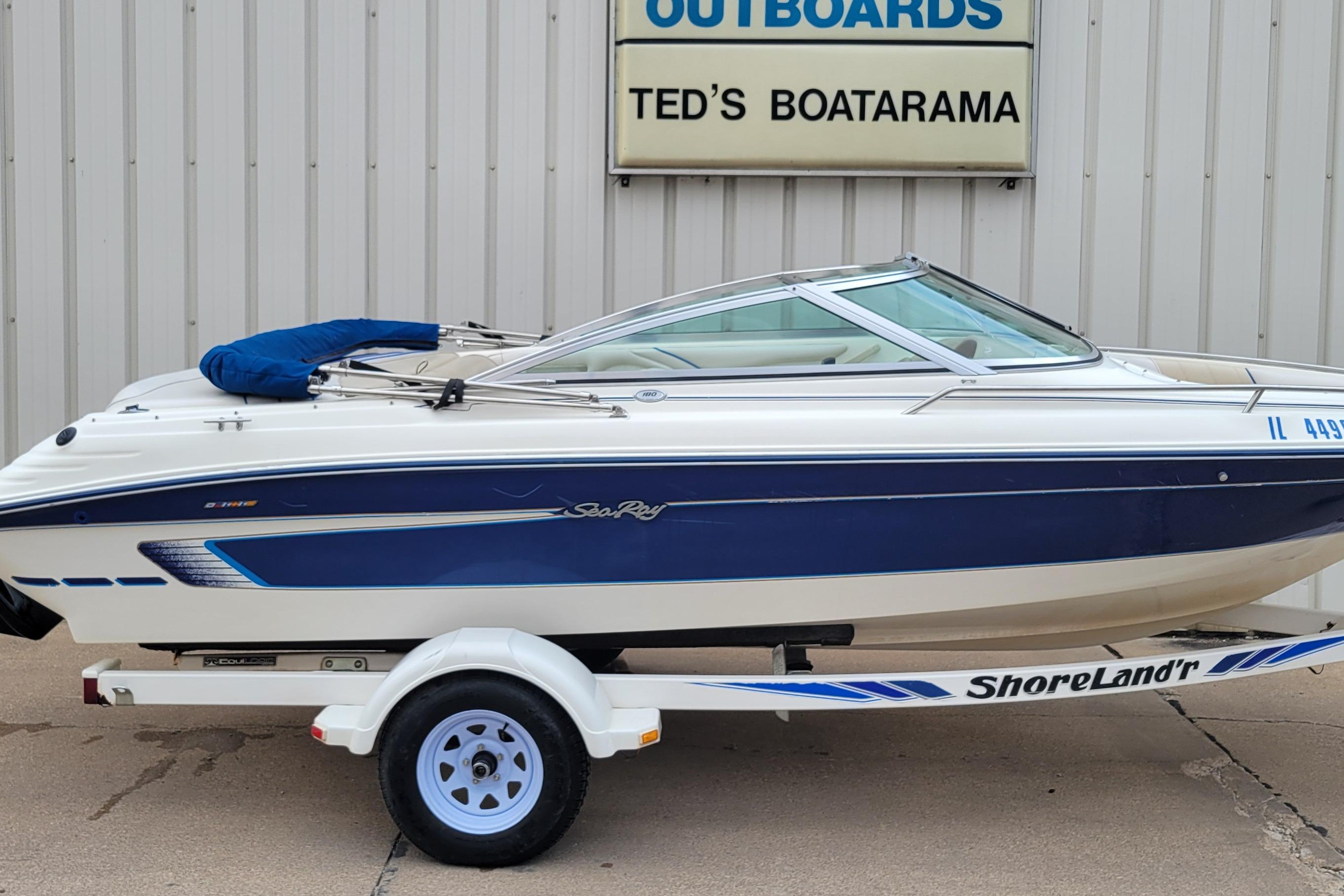 1994 Sea Ray 180 Bow Rider boat on trailer at Ted's Boatarama.