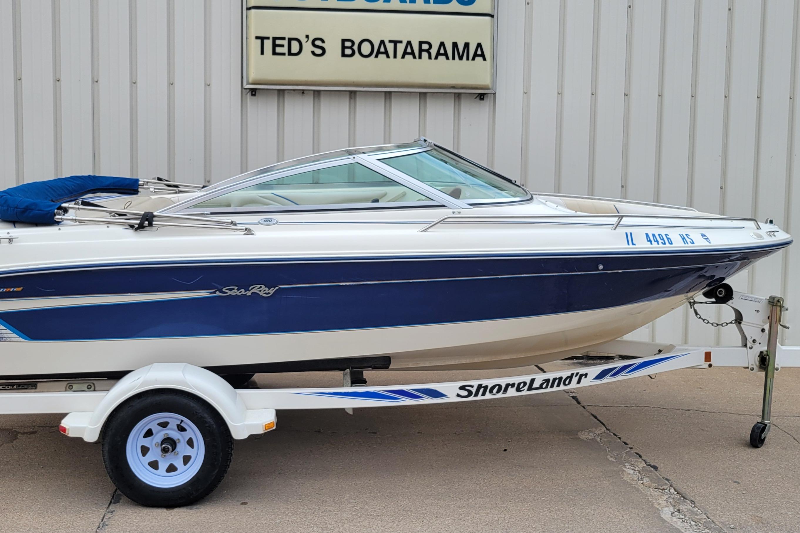 1994 Sea Ray 180 Bow Rider boat on trailer at Ted's Boatarama.