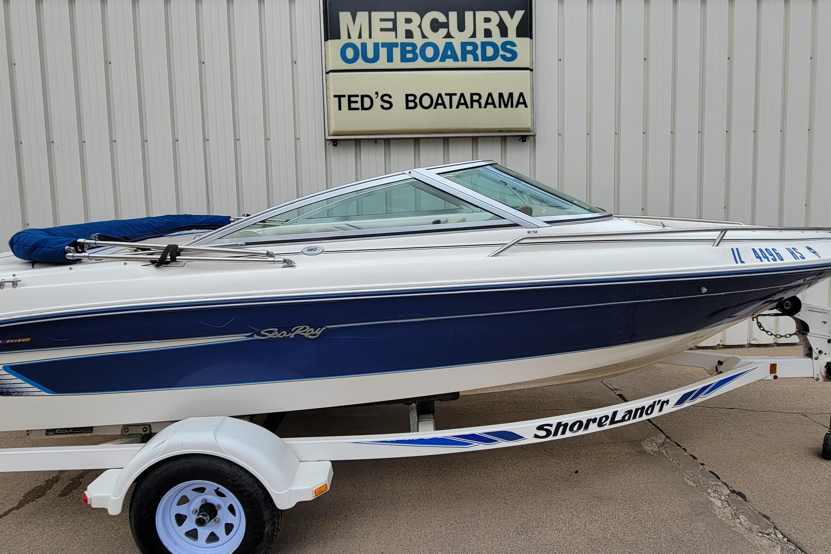 1994 Sea Ray 180 Bow Rider boat on ShoreLand'r trailer at Ted's Boatarama.