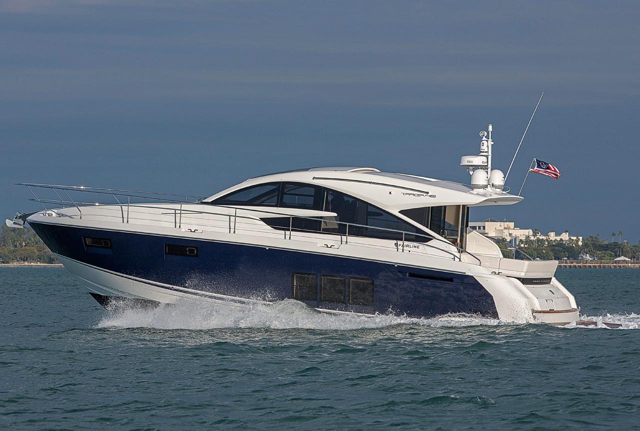 Don Julio Yacht Photos Pics Manufacturer Provided Image: Fairline Targa 48 Gran Turismo SIde VIew