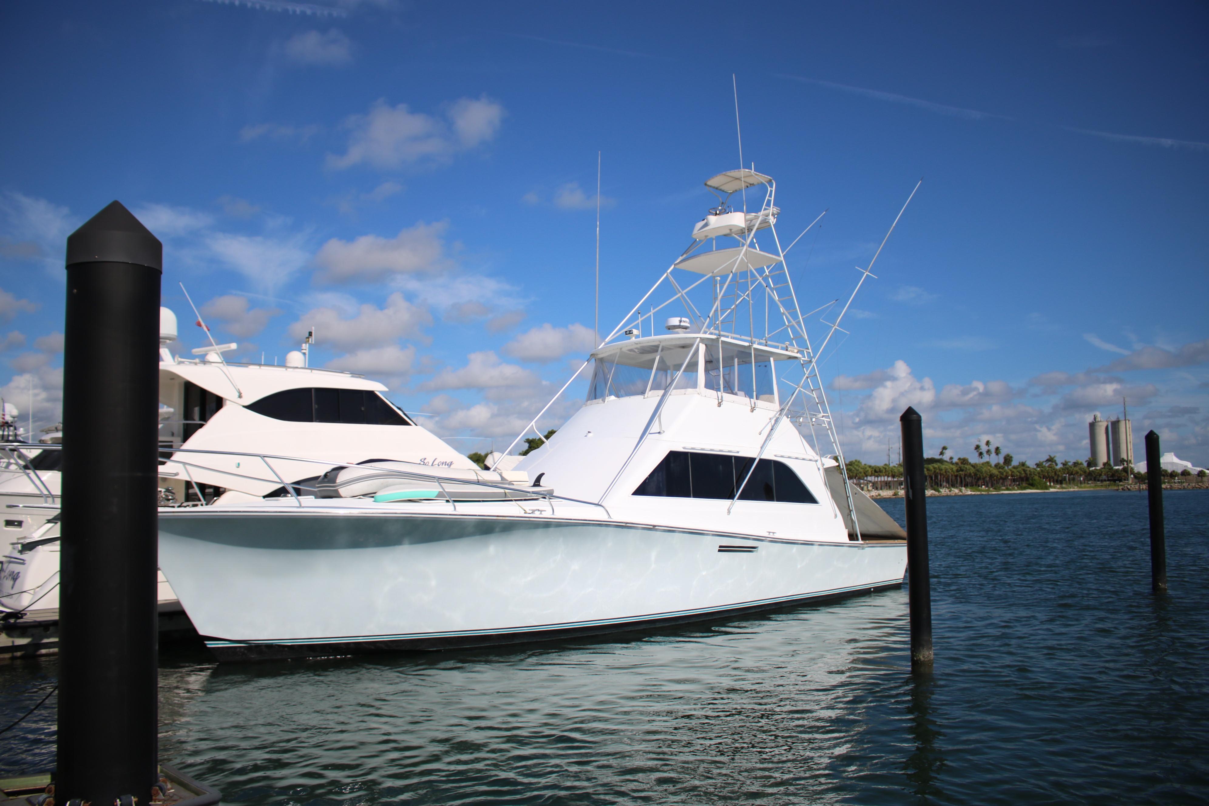 55 ocean yacht with outboards