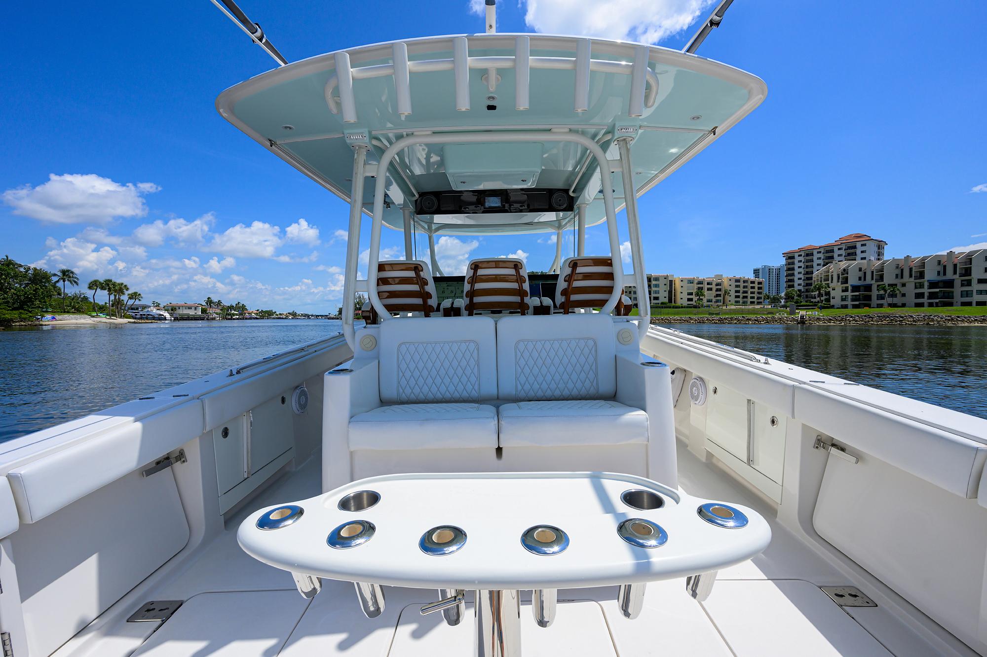 43 Jupiter 2019 Yacht Photos Pics Jupiter 43 No Name - Aft Facing Seating, Rocket Launcher