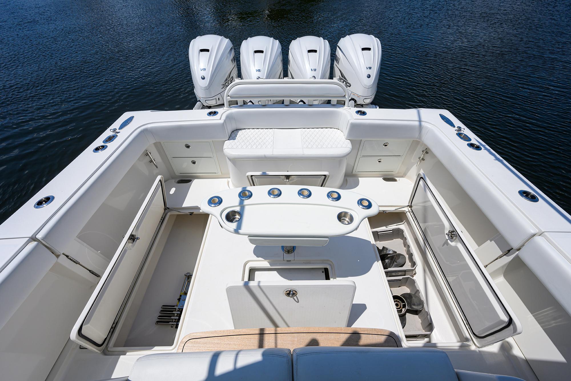 Jupiter 43 No Name - Aft Deck In Deck Storage