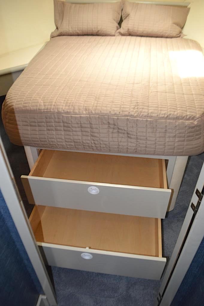 Forward Stateroom - Storage under bed