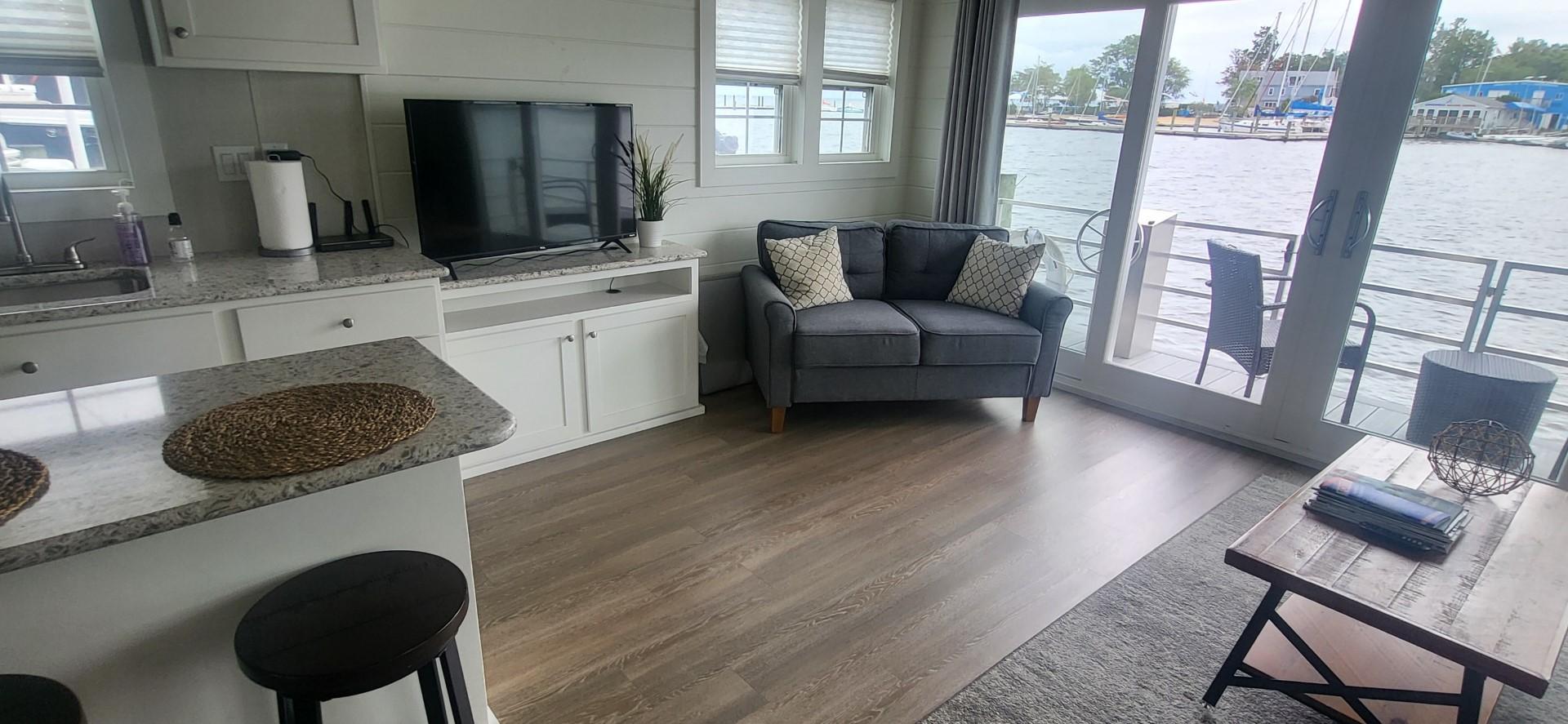 Destination Yachts-16x45 Condo Series 2020 -FL-US-2020 Destination Yachts 16x45 Condo Series interior with modern decor and waterfront view.-9562403 | Thumbnail