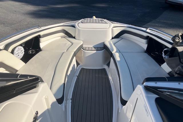 2016 Yamaha Boats AR240 interior with spacious seating and sleek design.