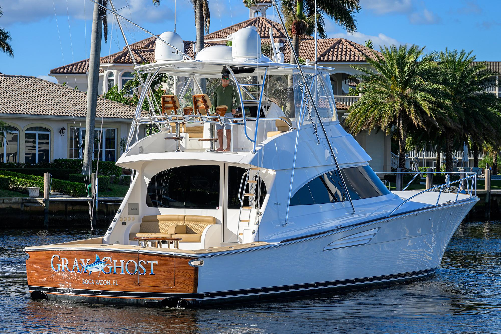 Viking 58 GRAY GHOST - Starboard Aft Profile