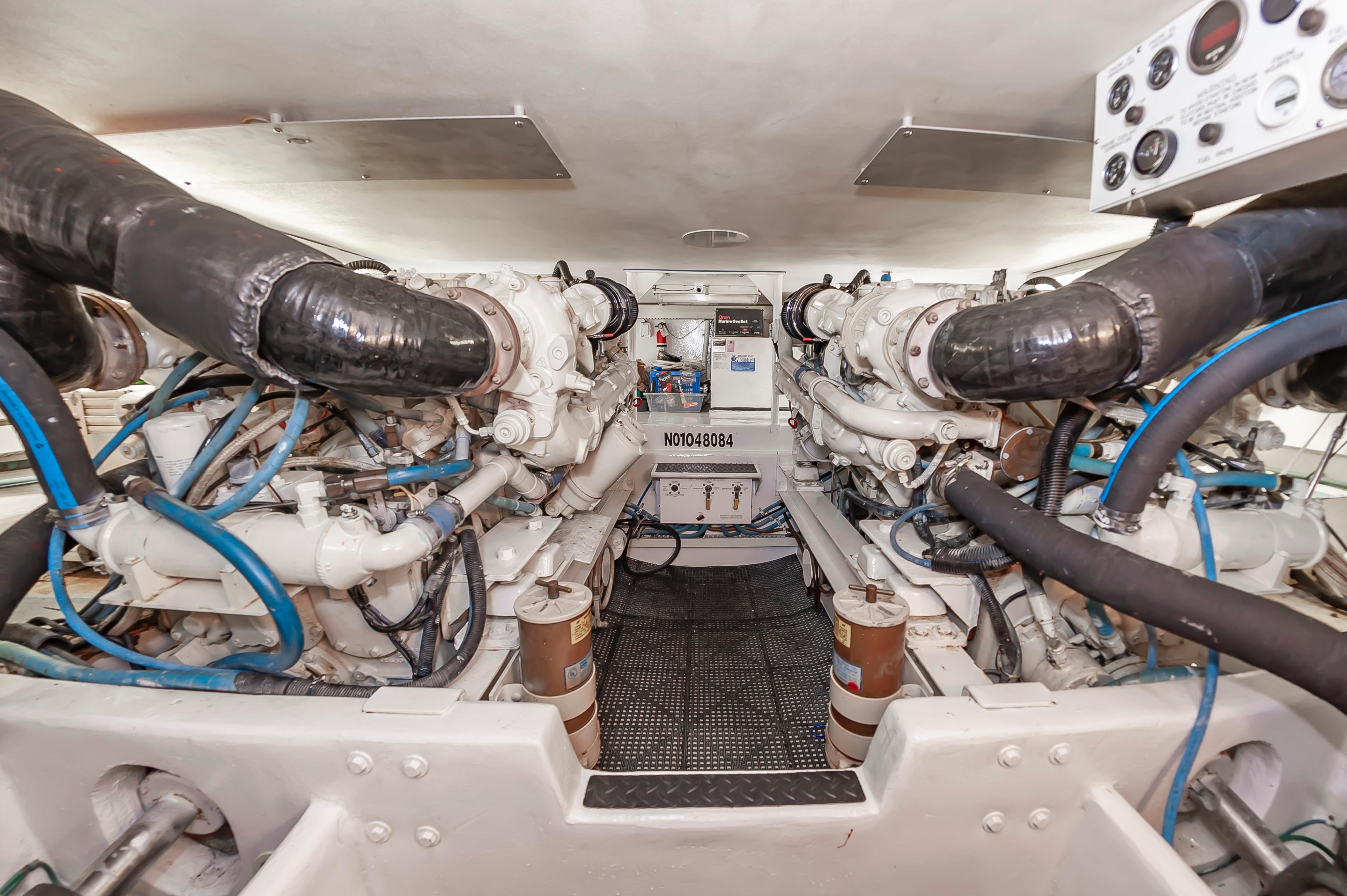 viking yachts engine room