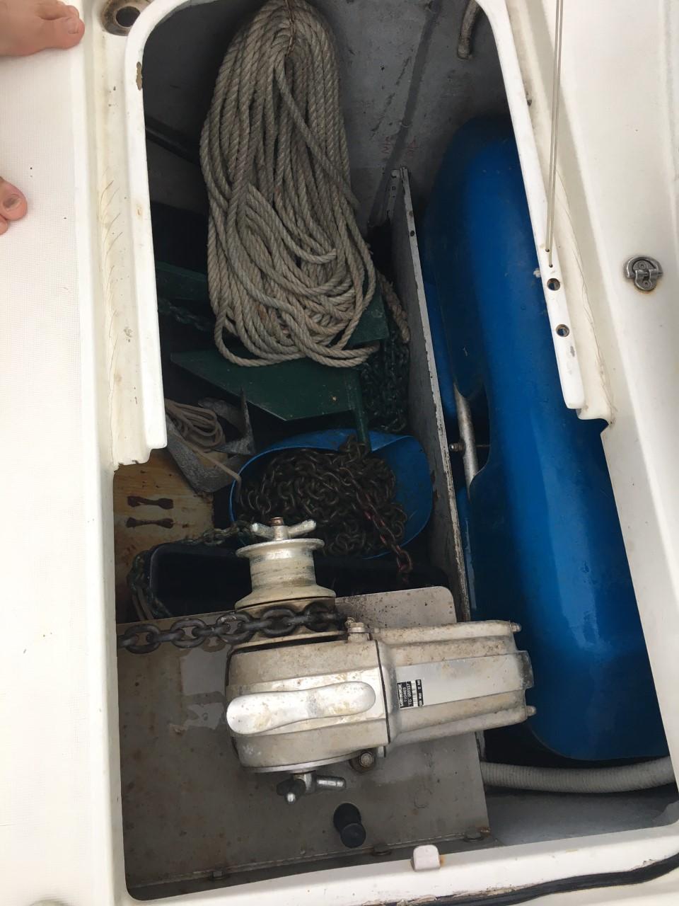 Electric Windlass and Anchor Locker