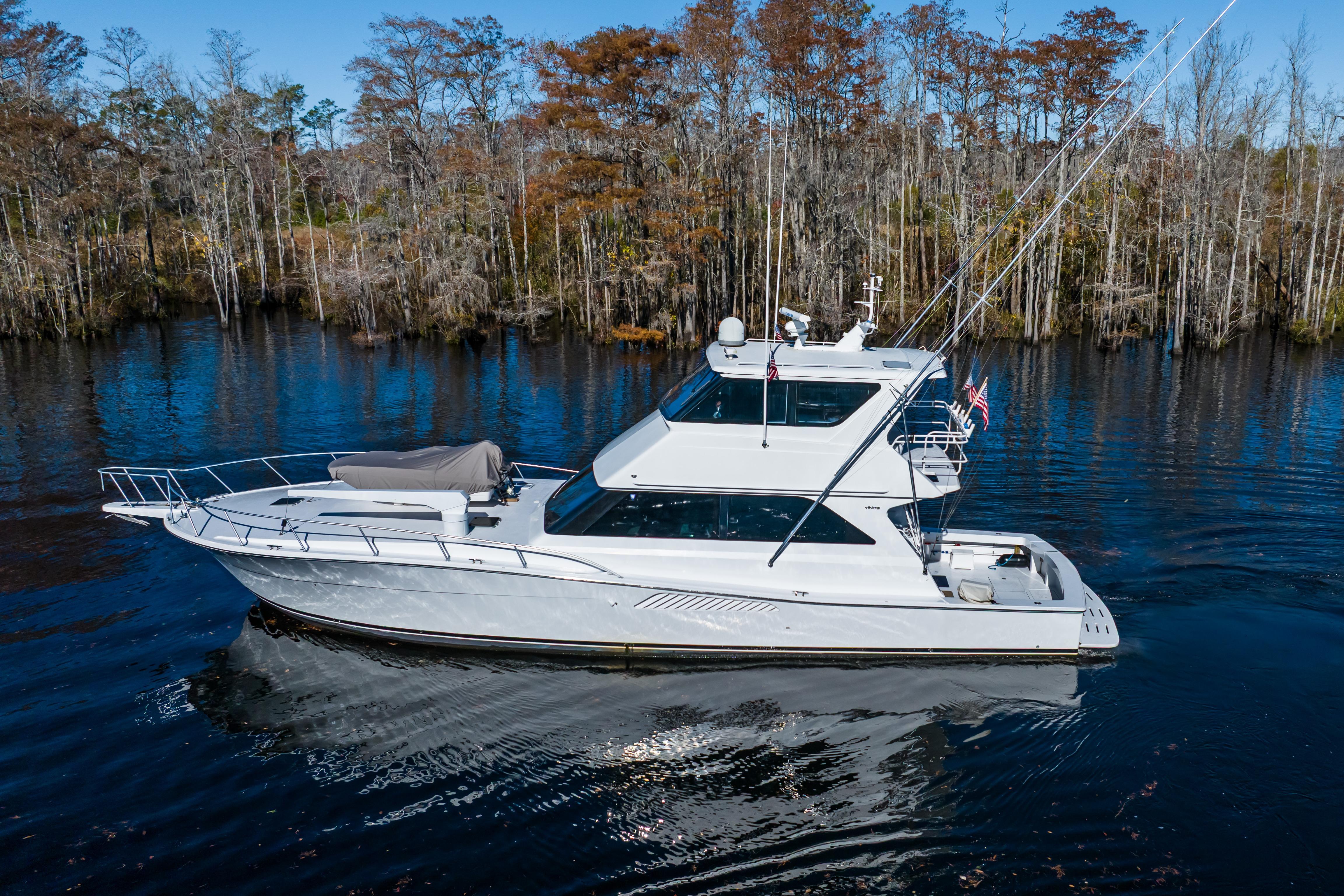 1999 Viking 58 Enclosed Bridge