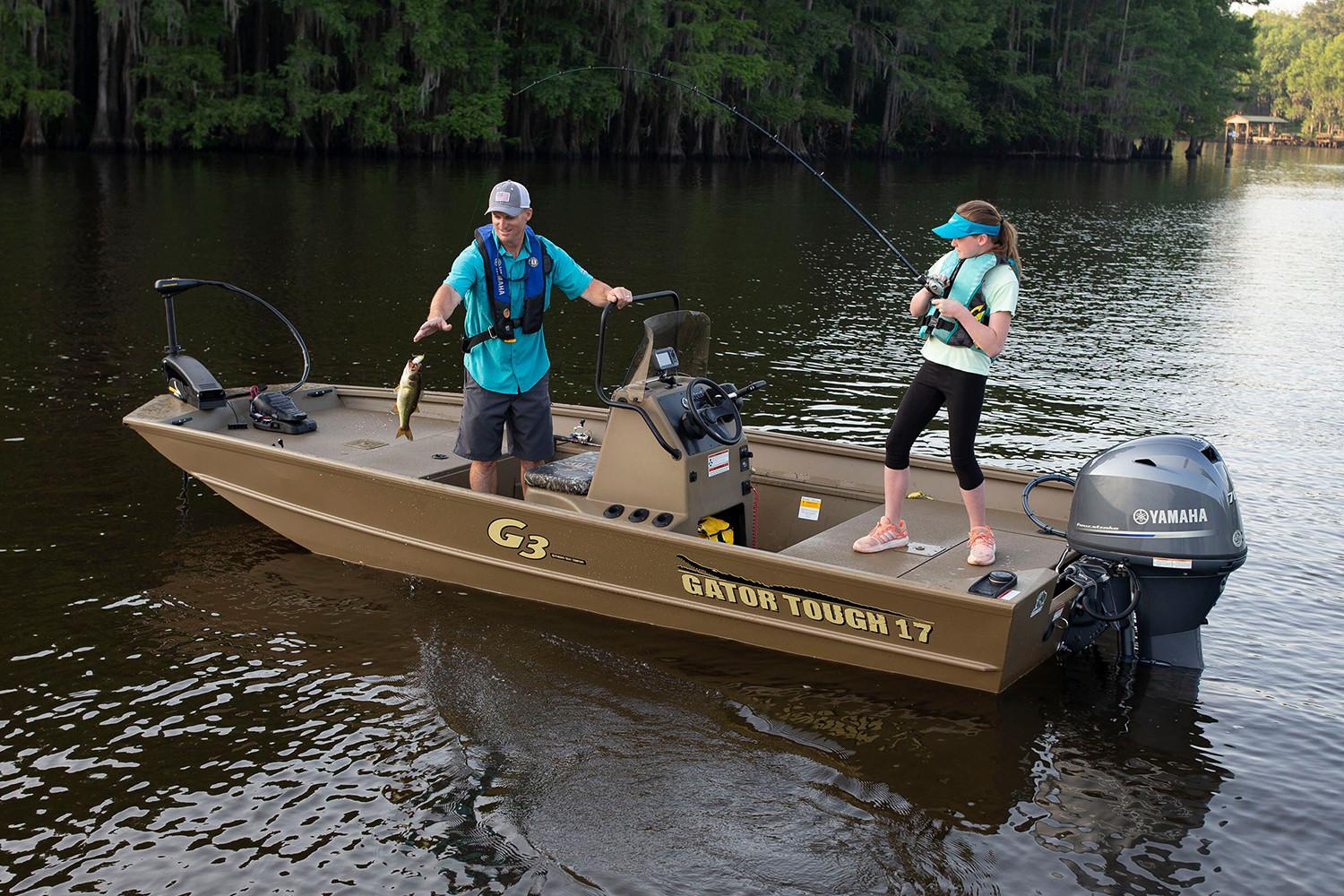 The Gator Tough Jon Series boat, motor and trailer packages are available i...
