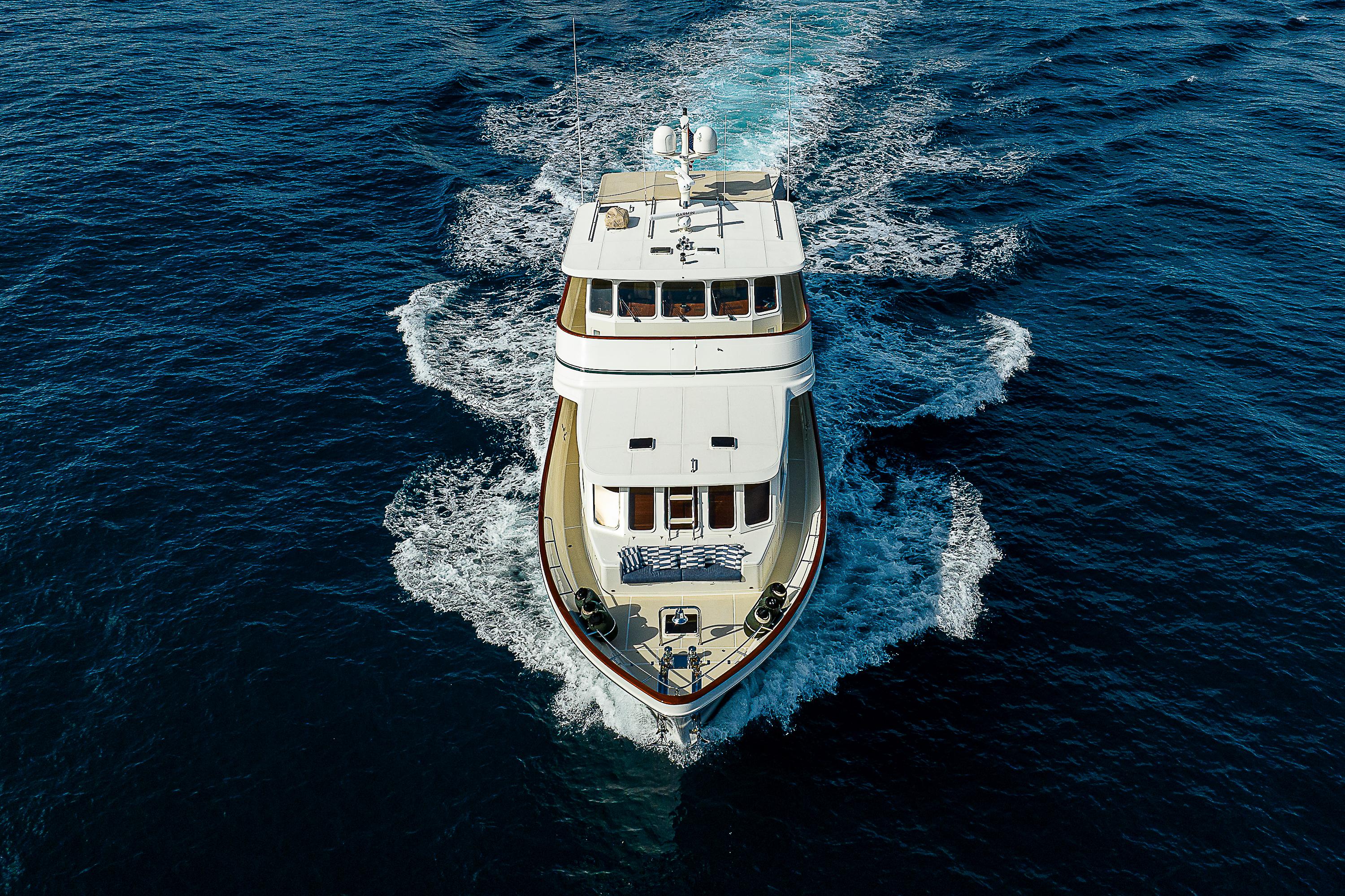 Offshore Yachts 80 Elijah Jane - Running Arial Bow