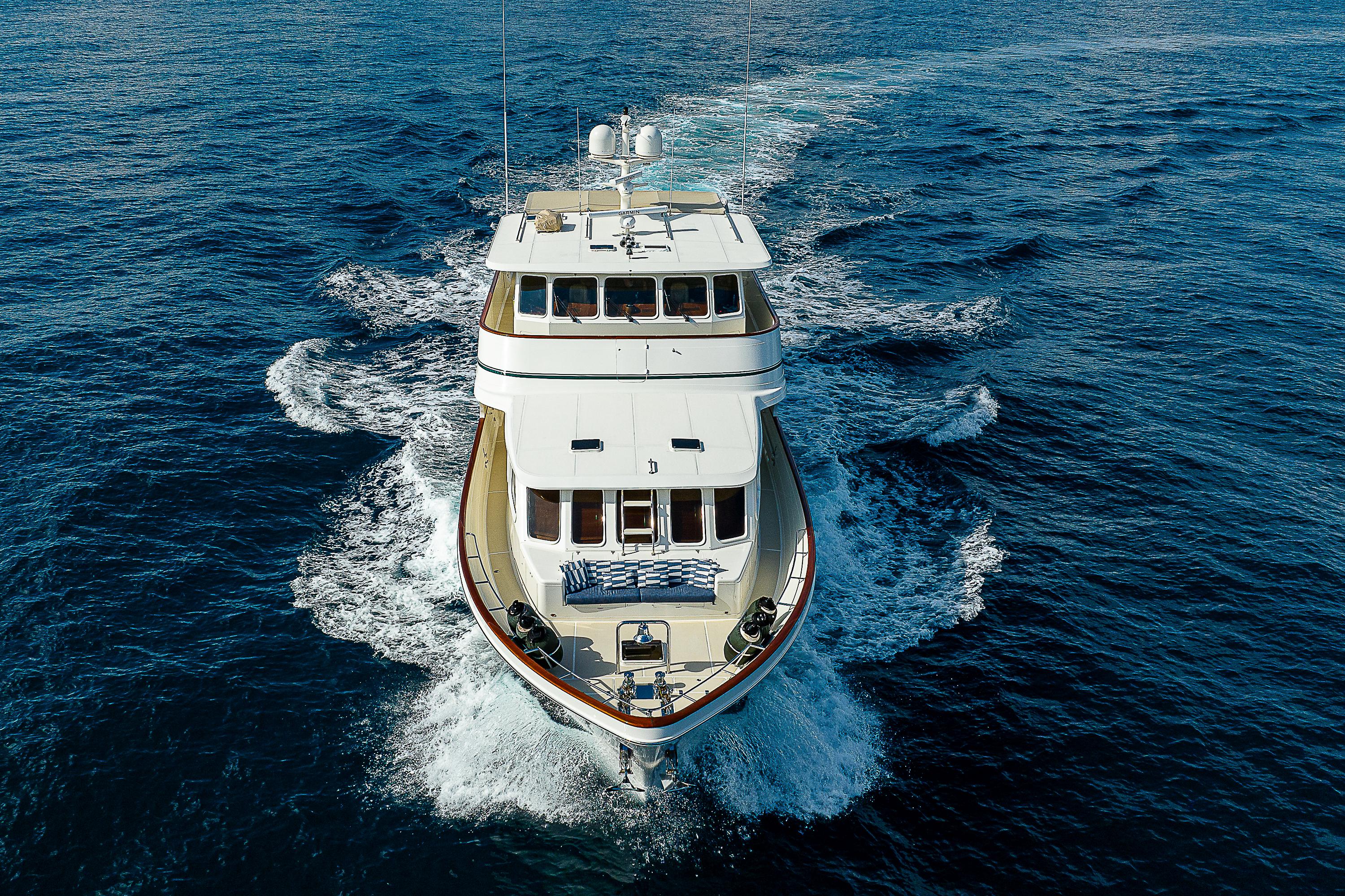 Offshore Yachts 80 Elijah Jane - Running Arial Bow