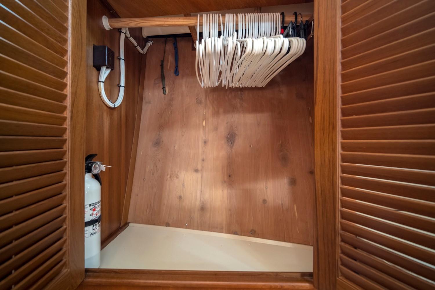 Aft cabin cedar lined locker
