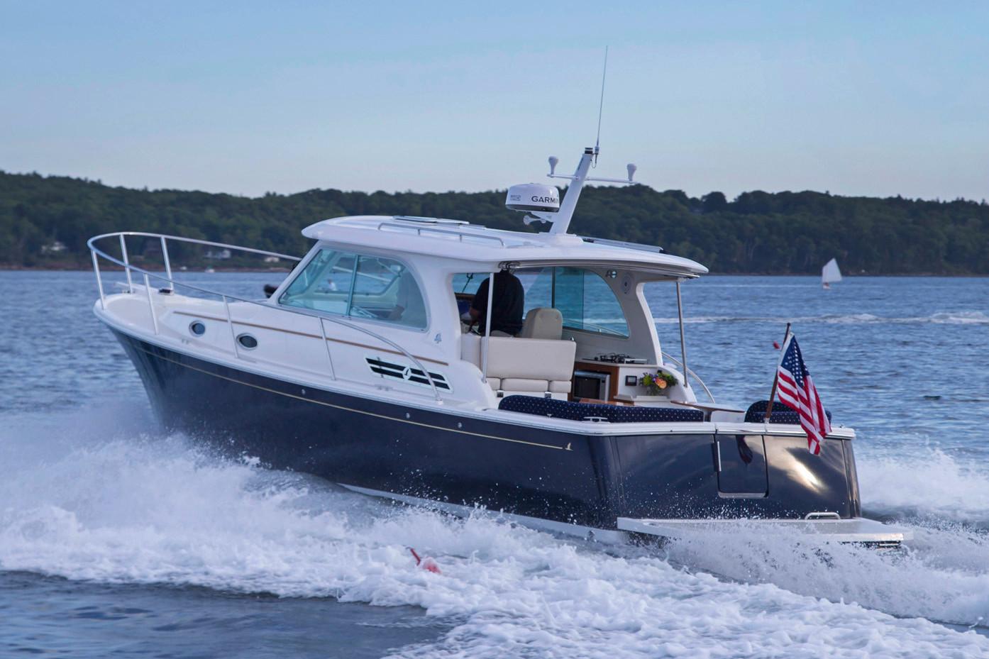 Manufacturer Provided Image: 2018 Back Cove 32 cruising on open water.