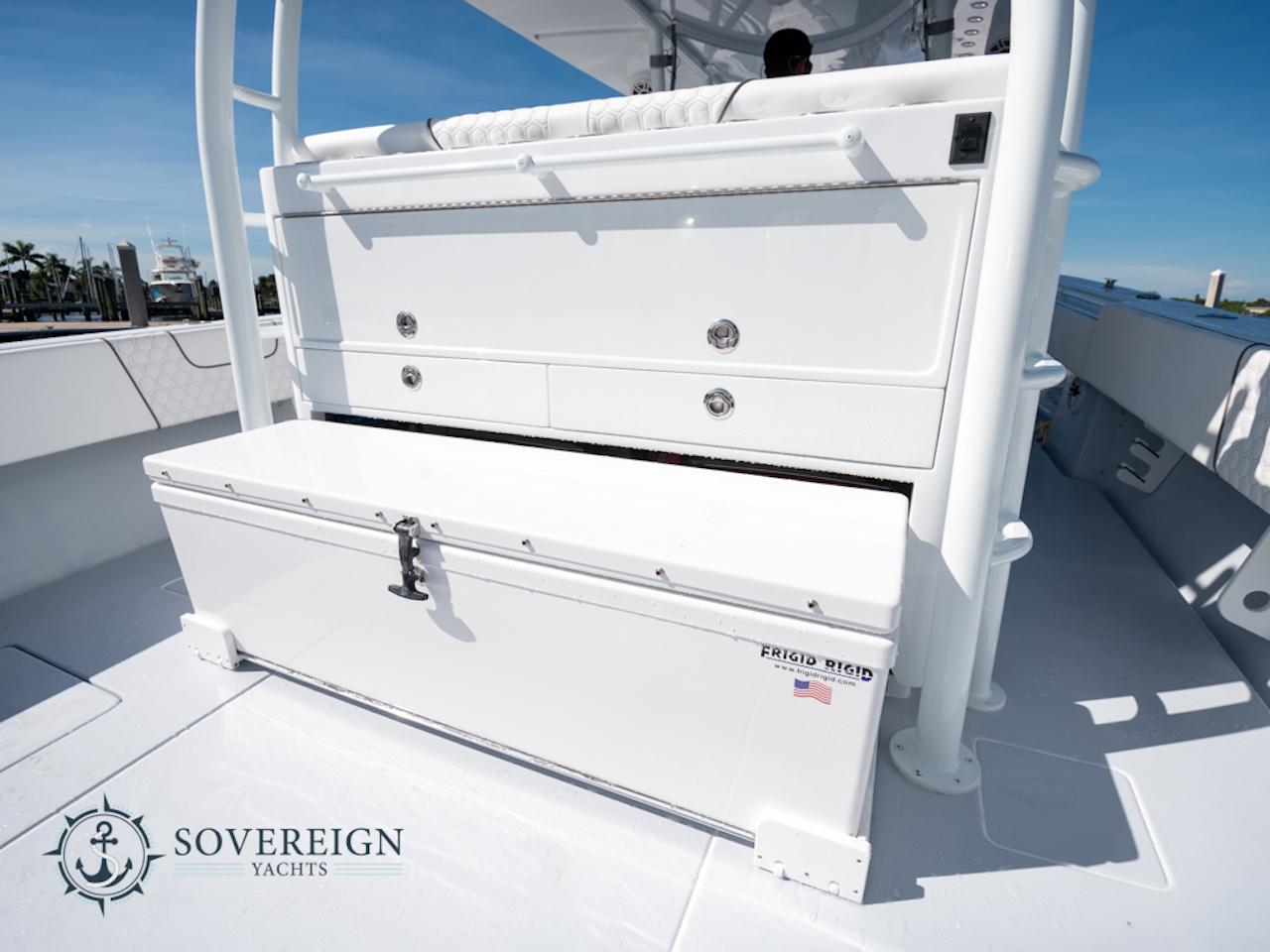 Contender-44 CB 2024-JDJ4C023C324 FL-US-2024 Contender 44 CB yacht deck with storage compartments by Sovereign Yachts.-8992982 | Thumbnail