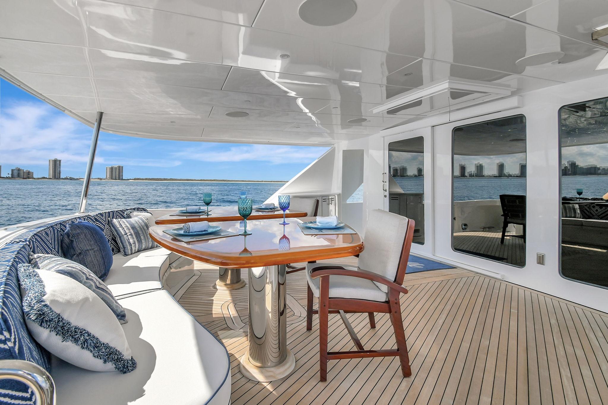 Aft Deck -  Danielle 100' Hatteras 2005/2024