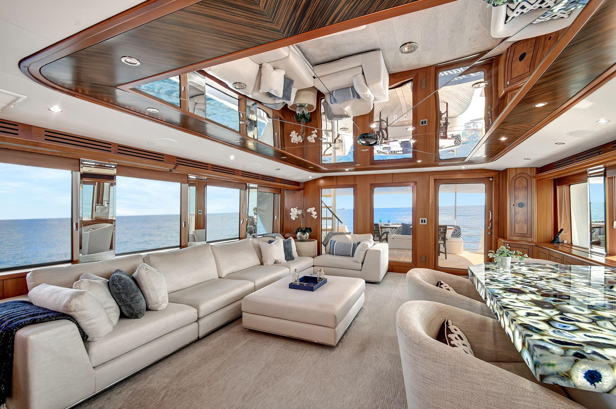 Main Deck Salon -  Danielle 100' Hatteras 2005/2024