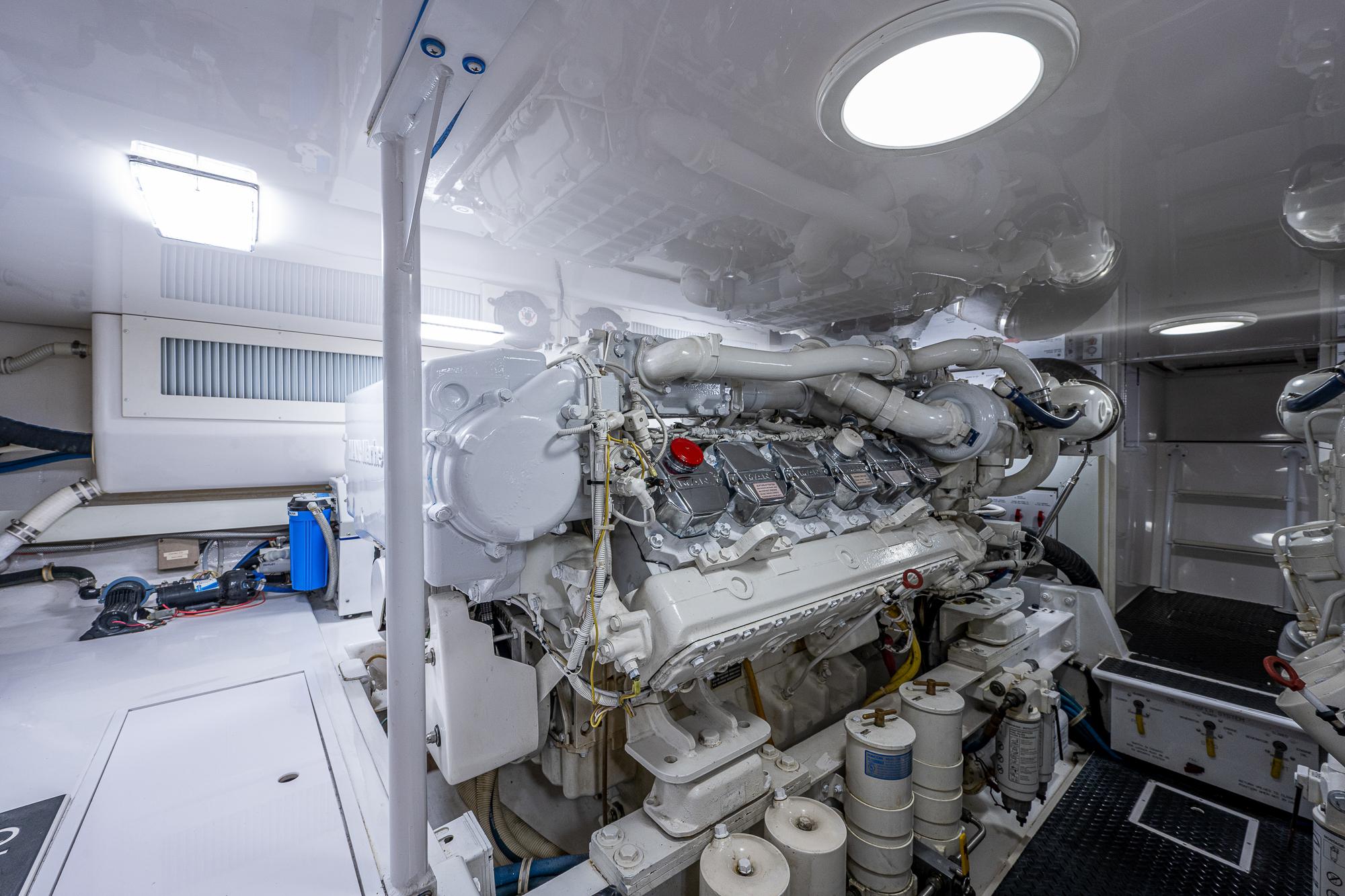 Viking 54 Off Ice-Engine Room