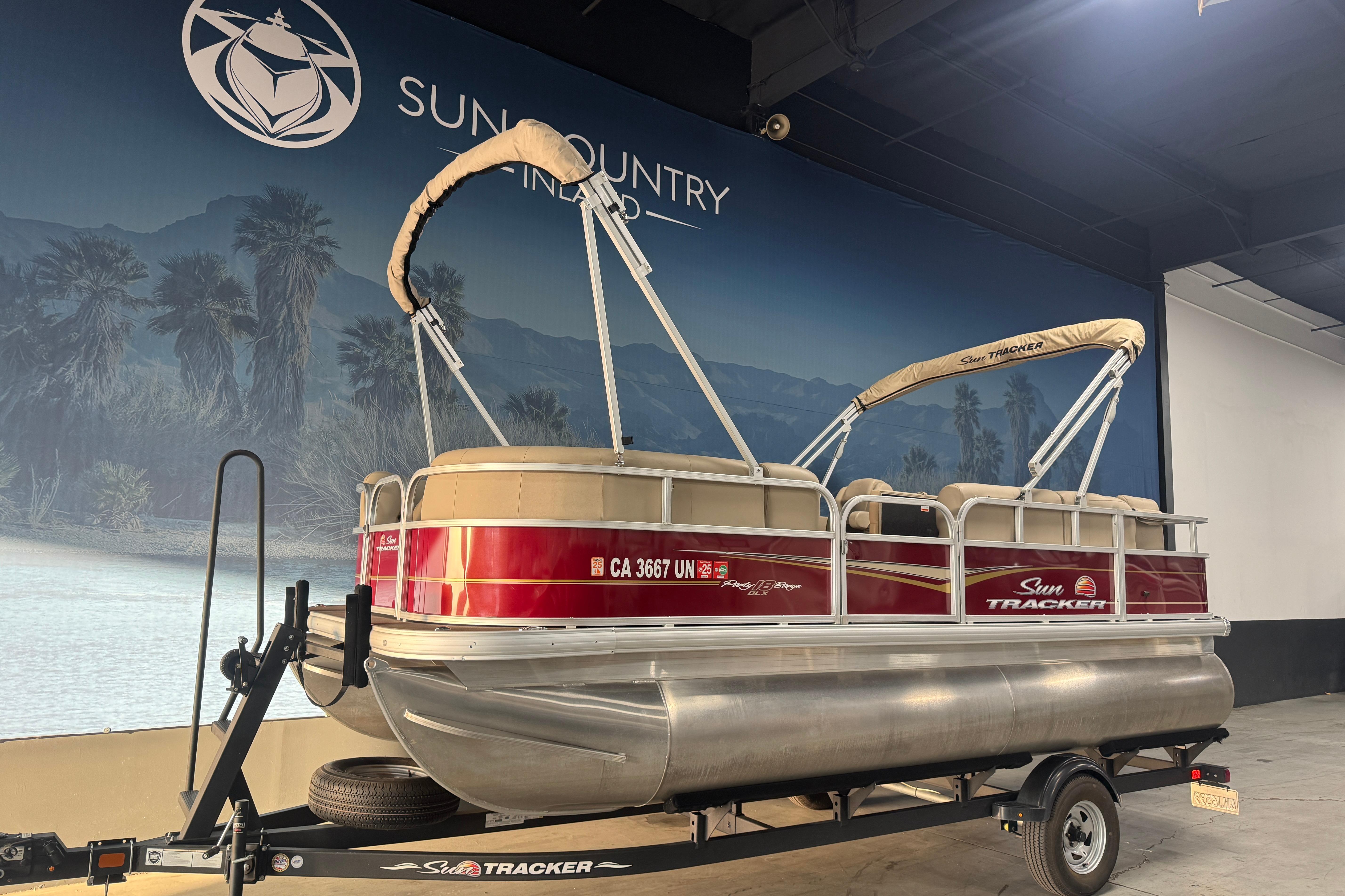 2024 Sun Tracker Party Barge 18 DLX #TDW1768 inventory image at Sun Country Marine Group, Lake Havasu City, AZ