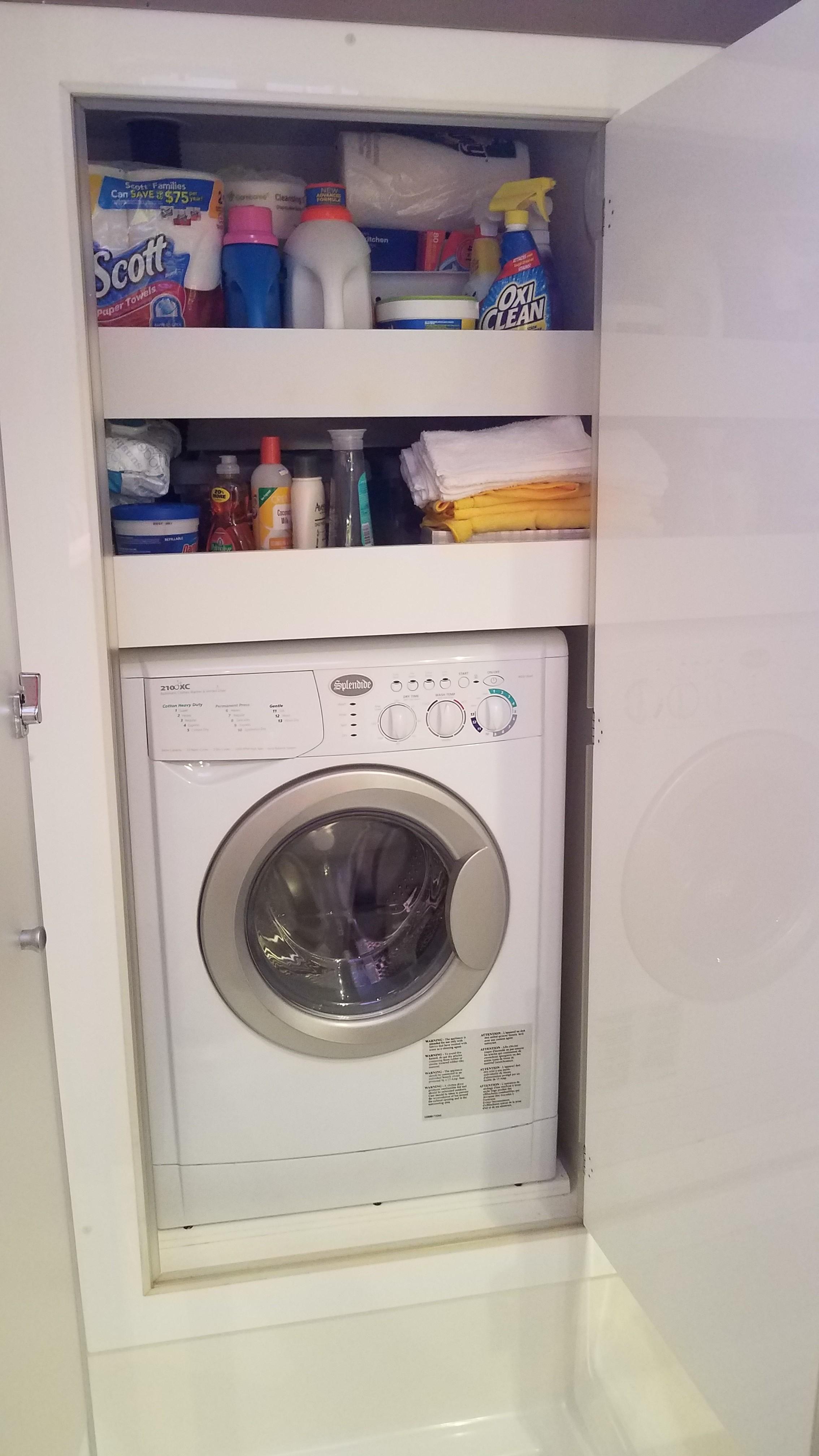 Washer Dryer combo unit in Master Bath