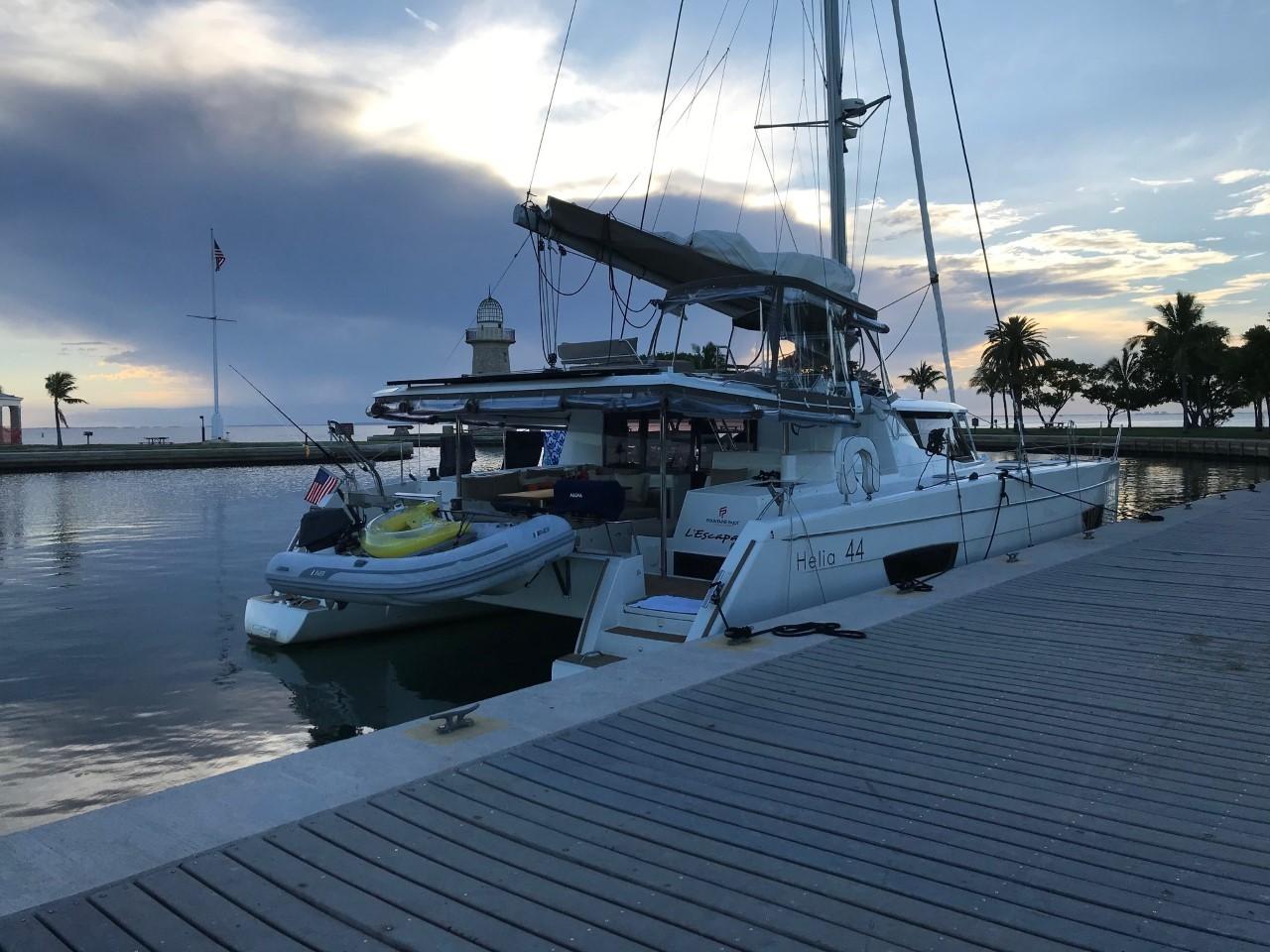 Dockside with dinghy