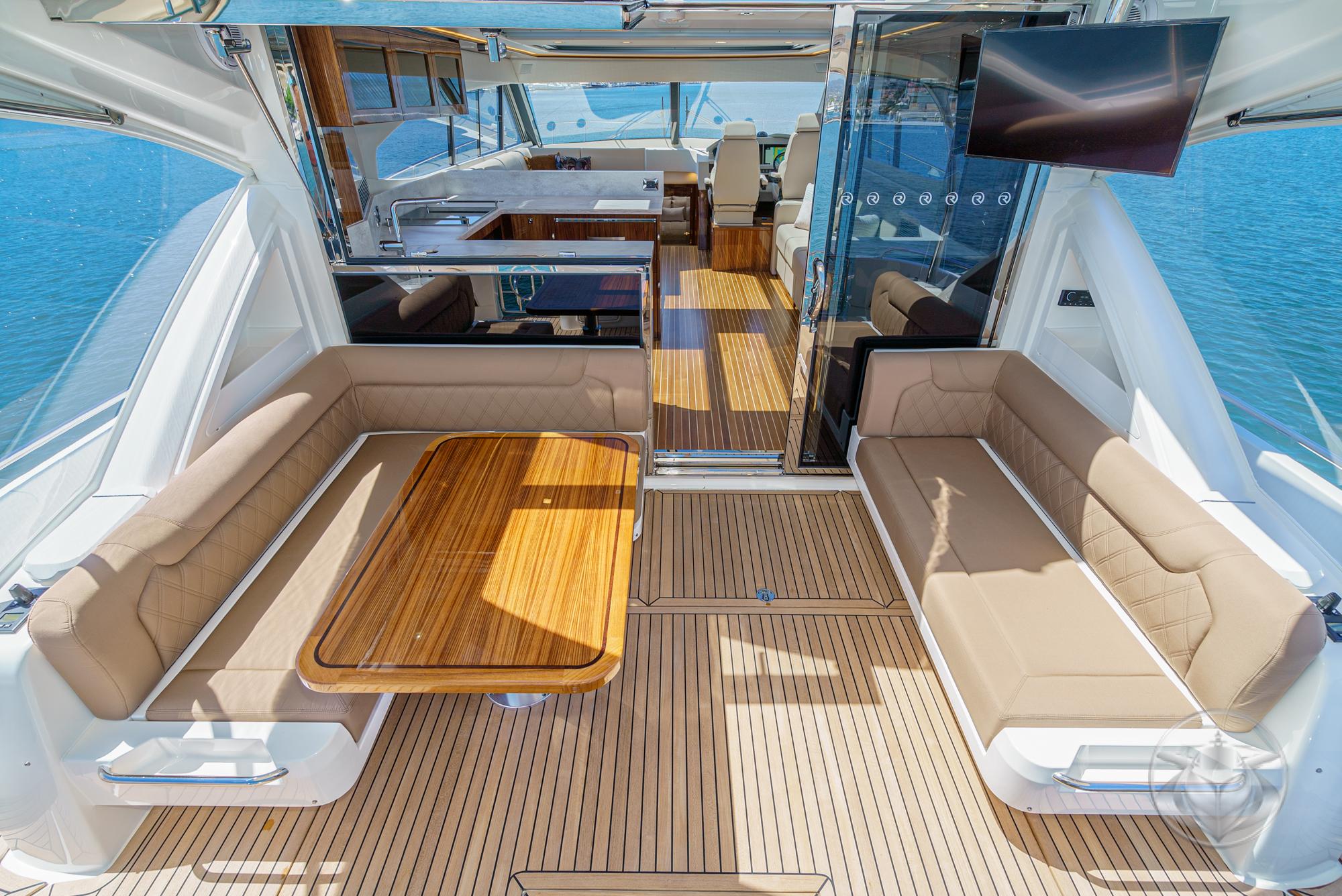 2025 Riviera 6000 Sport Yacht #R154 inventory image at Sun Country Marine Group, San Diego Harbor Island 2025 Riviera 6000 Sport Yacht #R154 inventory image at Sun Country Marine Group, San Diego Harbor Island