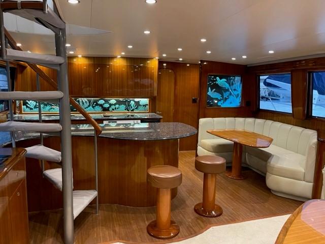 Viking 74 6C - Galley, Dinette & Staircase