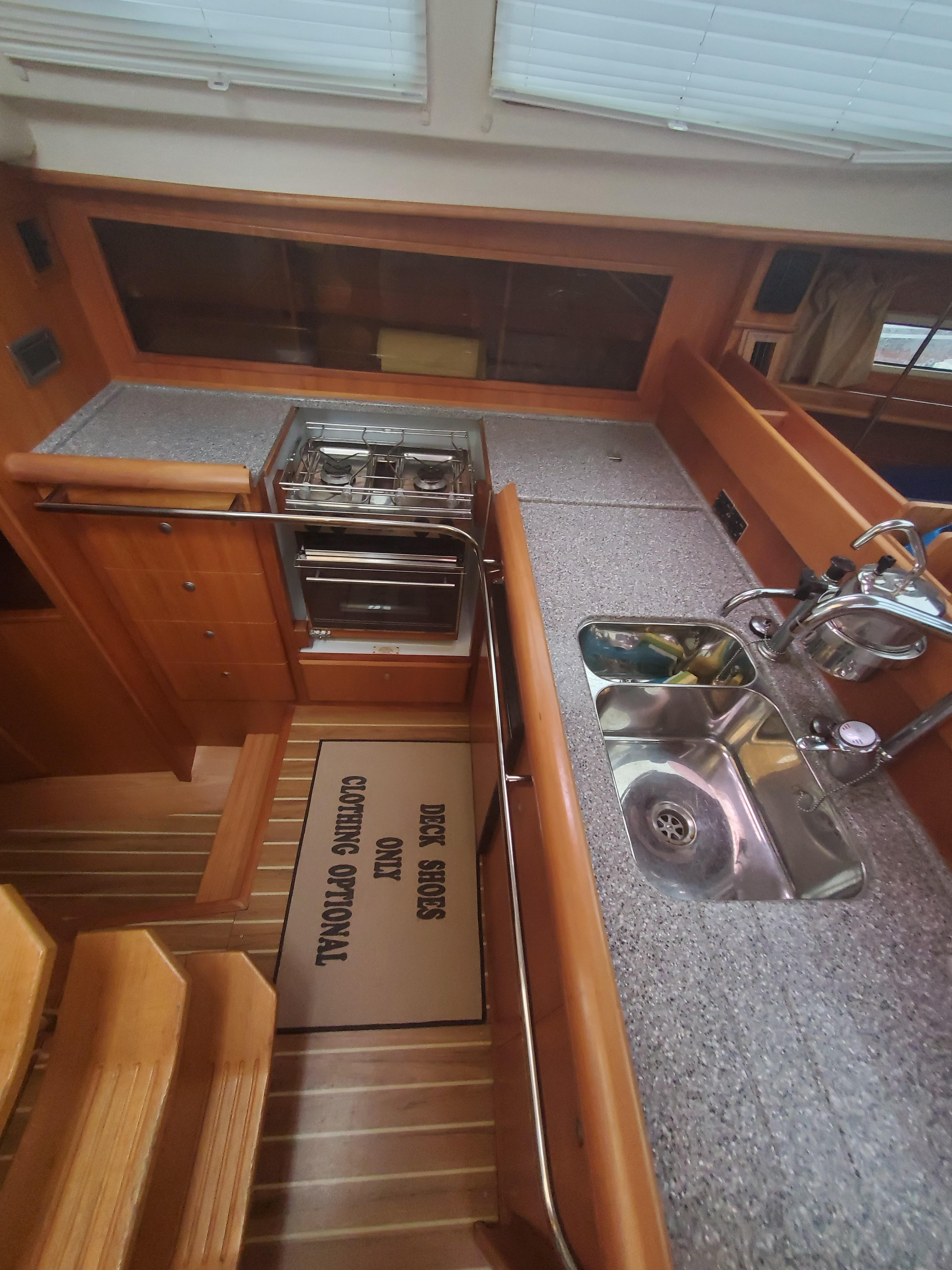Galley with sink