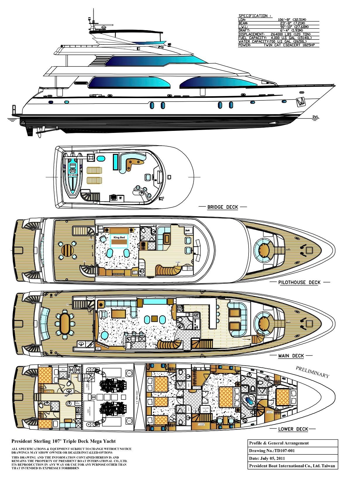President-Sterling Tri-Deck 2011-White Lotus CA-US-9773420 | Thumbnail
