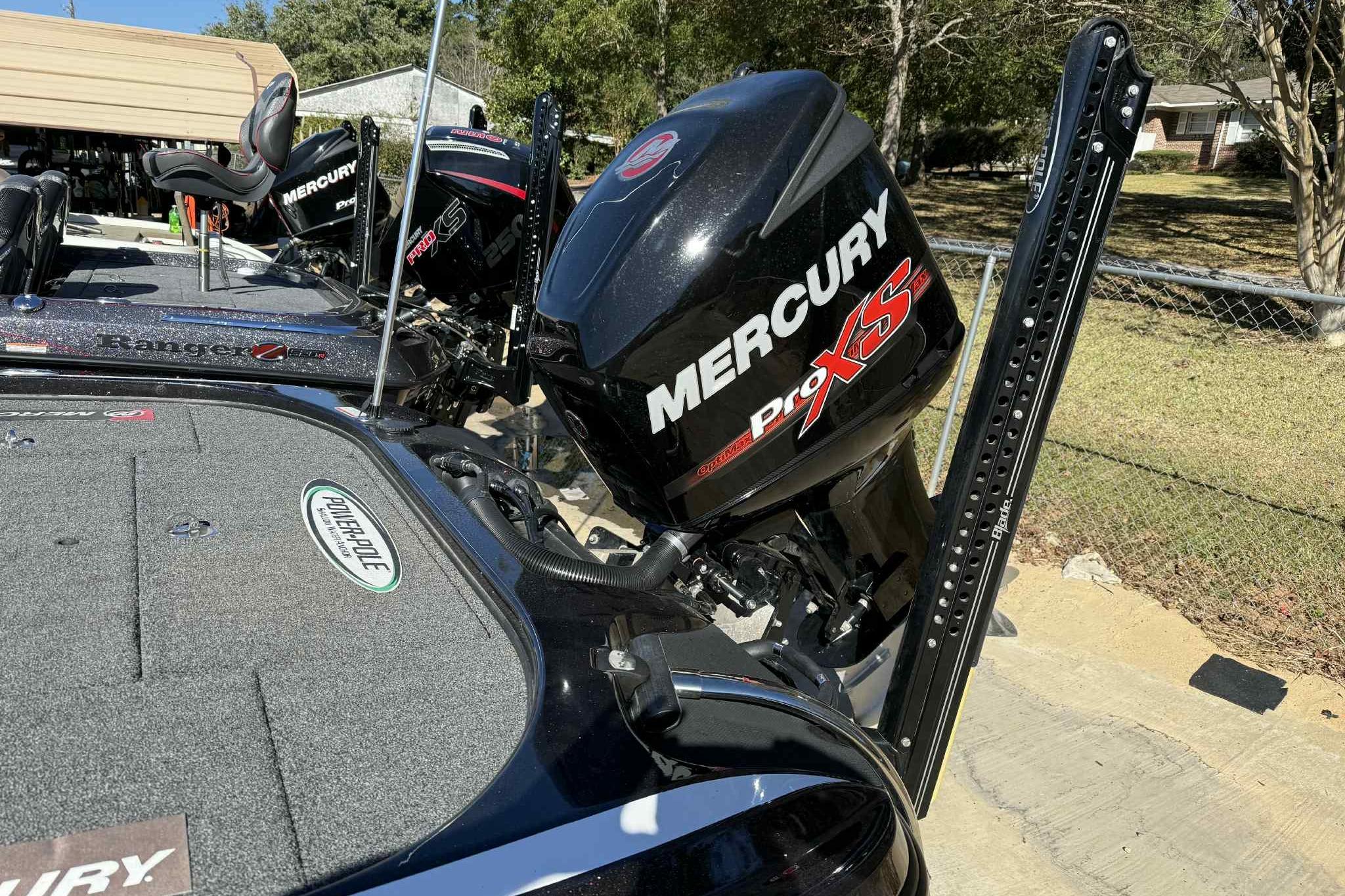 Nitro Z20 Pro 2017 boat with Mercury Pro XS engine and Power-Pole anchor system.