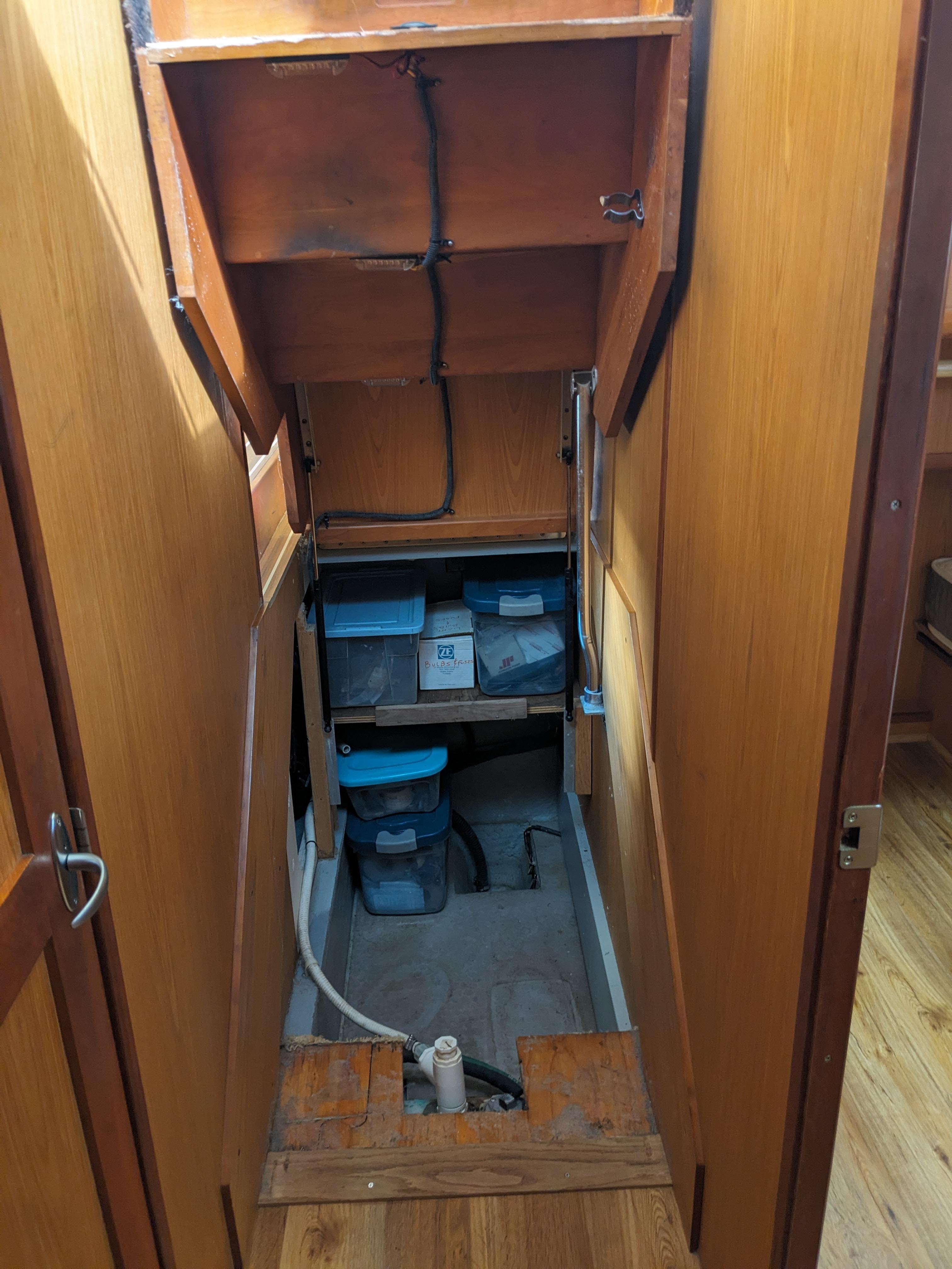 Blufin Yacht Photos Pics Under Step Storage