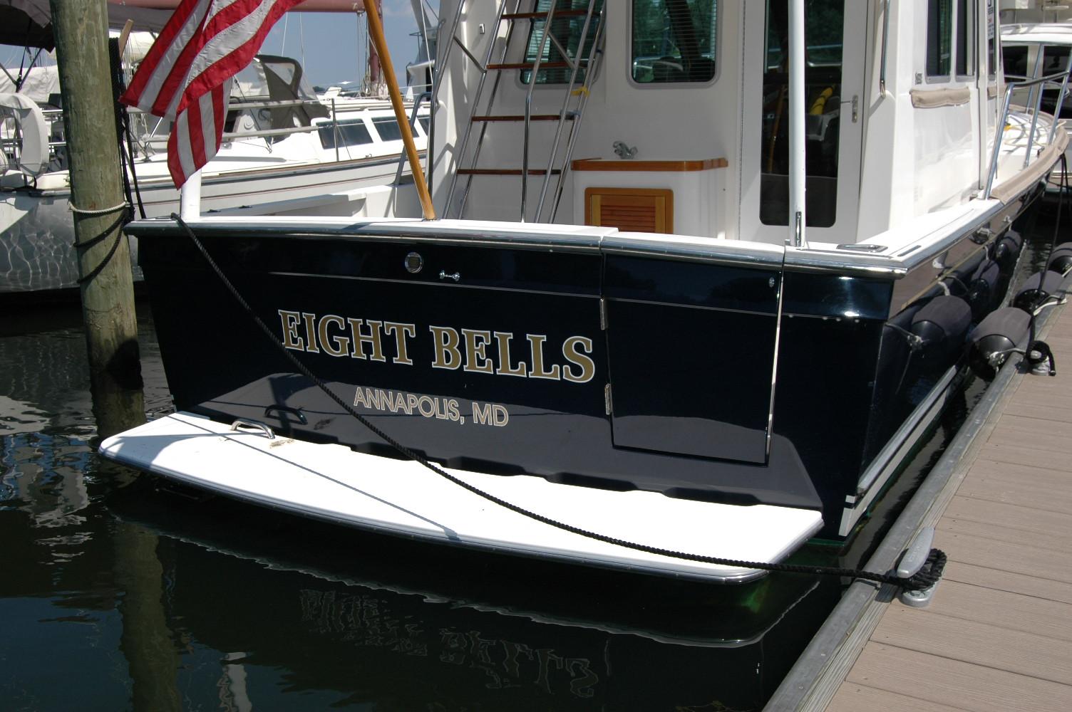 2006 Sabre 36 Flybridge Sedan named u0022Eight Bellsu0022 docked in Annapolis, MD.