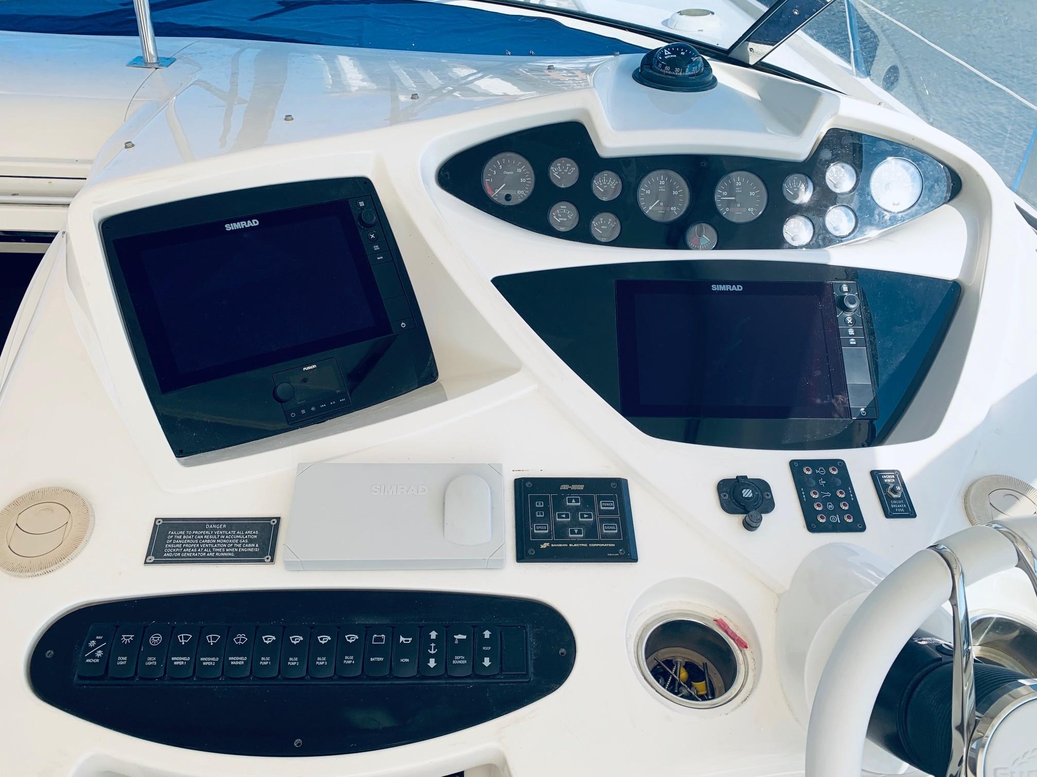 New Glass Helm Style Flush Mounted Simrad NSS12's