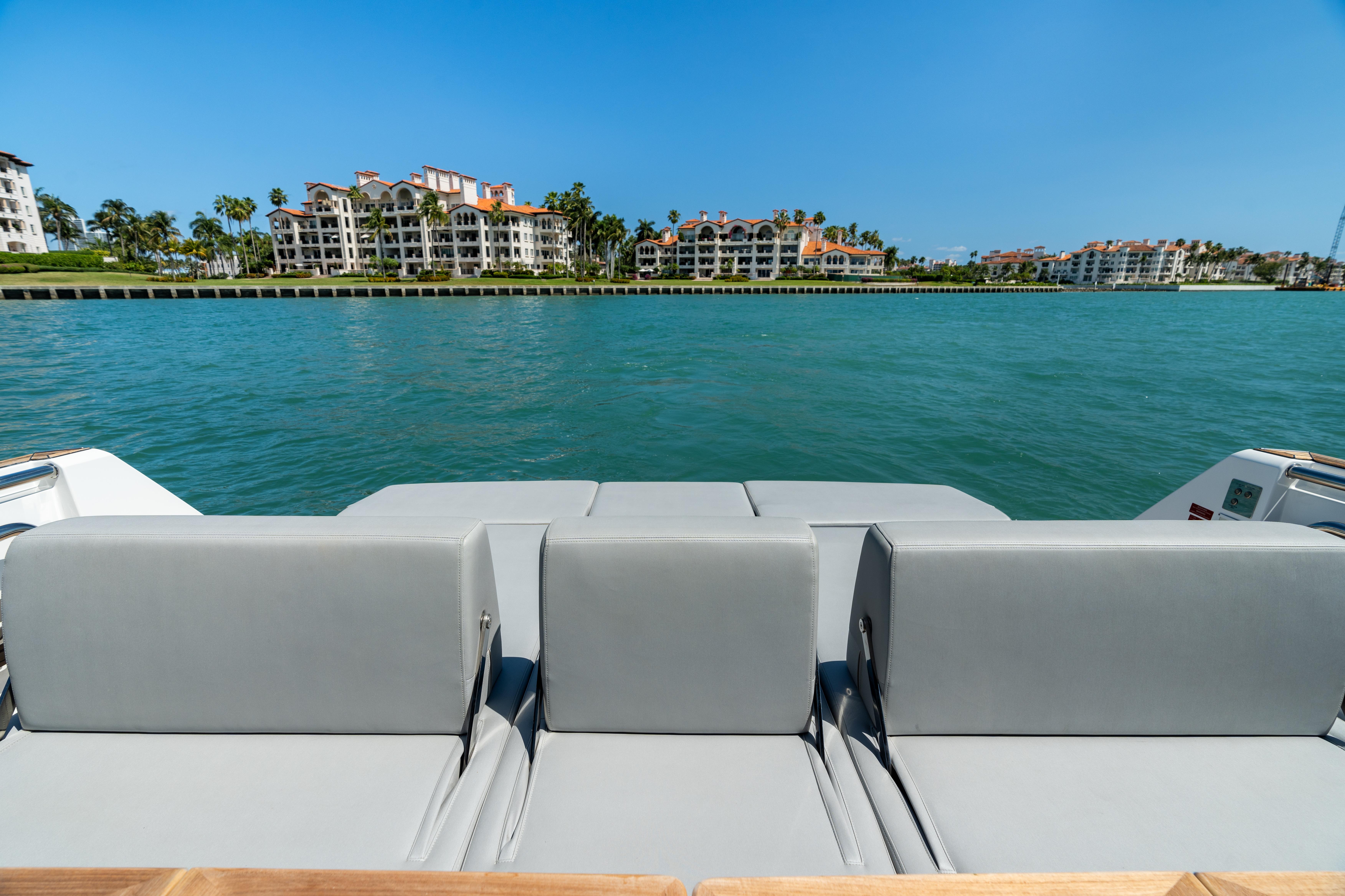 Fjord-44 Open 2022-HINJUICE FL-US-2022 Fjord 44 Open yacht with waterfront view and luxury seating.-9860902 | Thumbnail