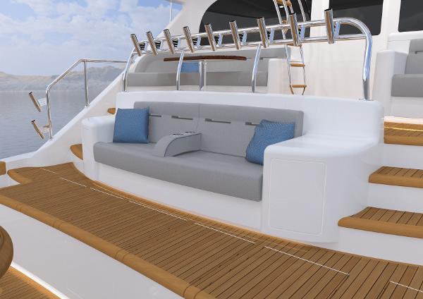 Viking 90 Enclosed Bridge - Cockpit Seating