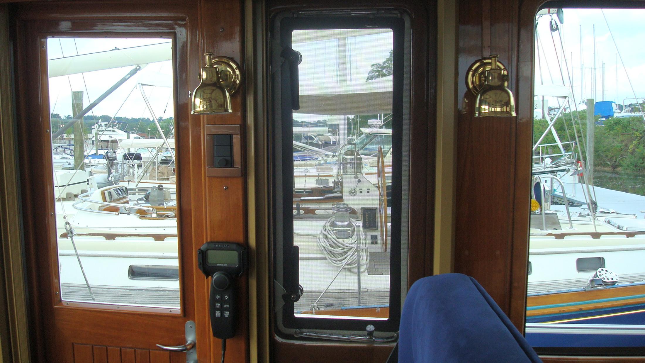 Port Side Door and Window with Screens
